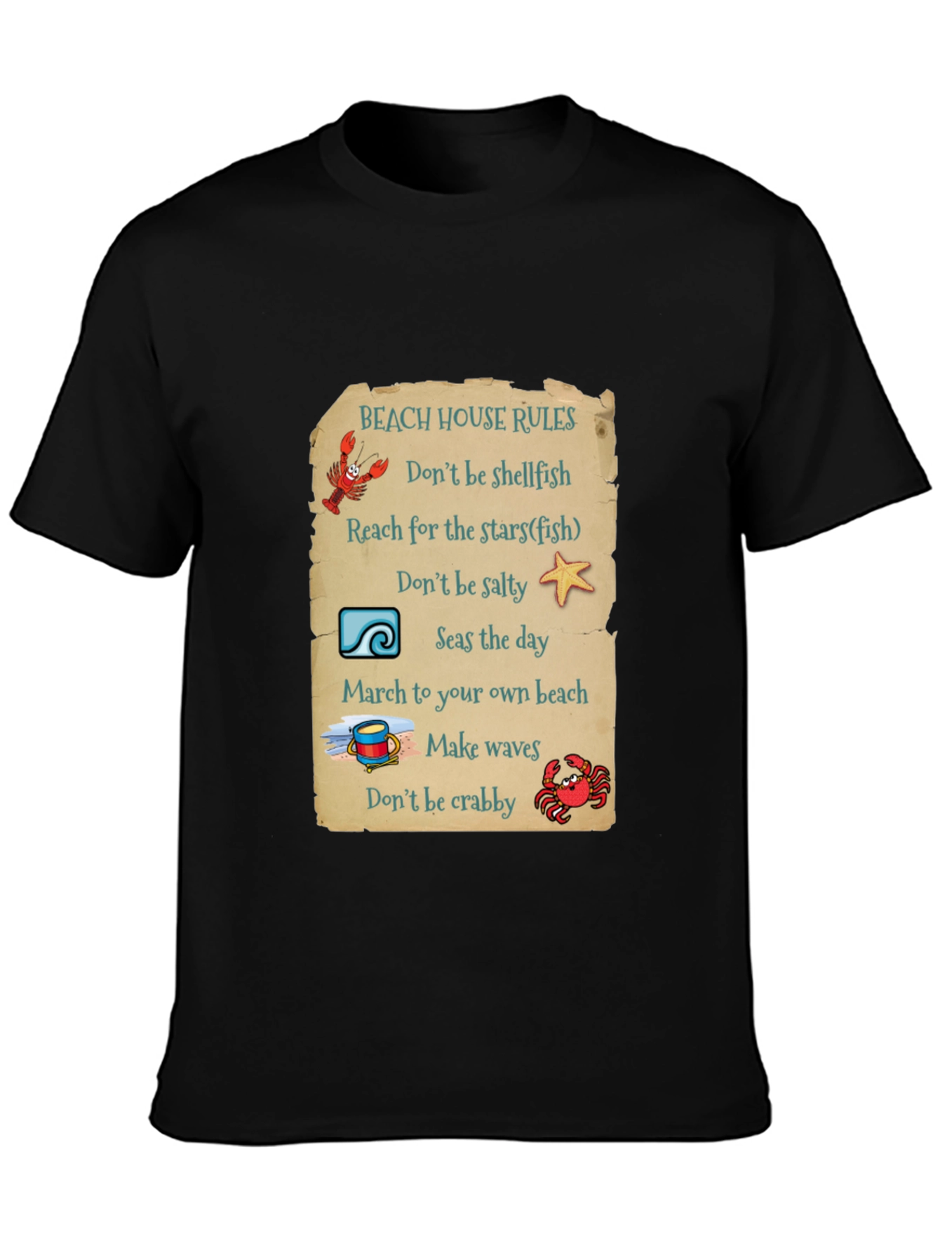 Beach House Rules Graphic T-Shirt