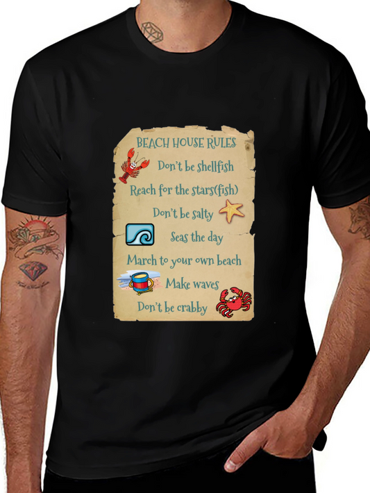 Beach House Rules Graphic T-Shirt