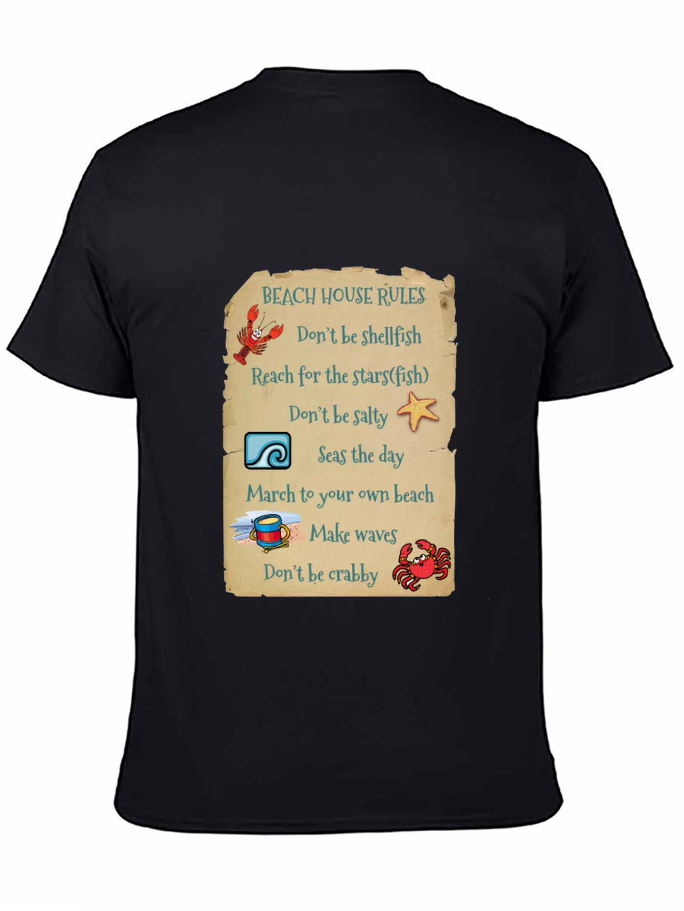 Beach House Rules Graphic T-Shirt