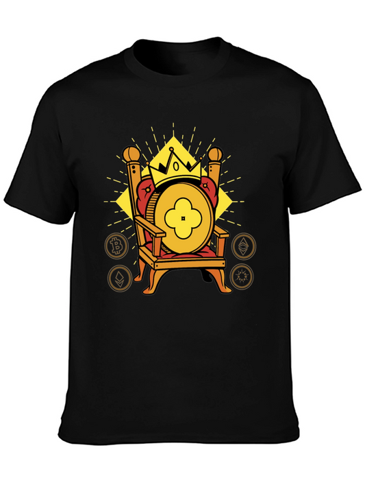 Crypto King T-Shirt - Bitcoin Ethereum More