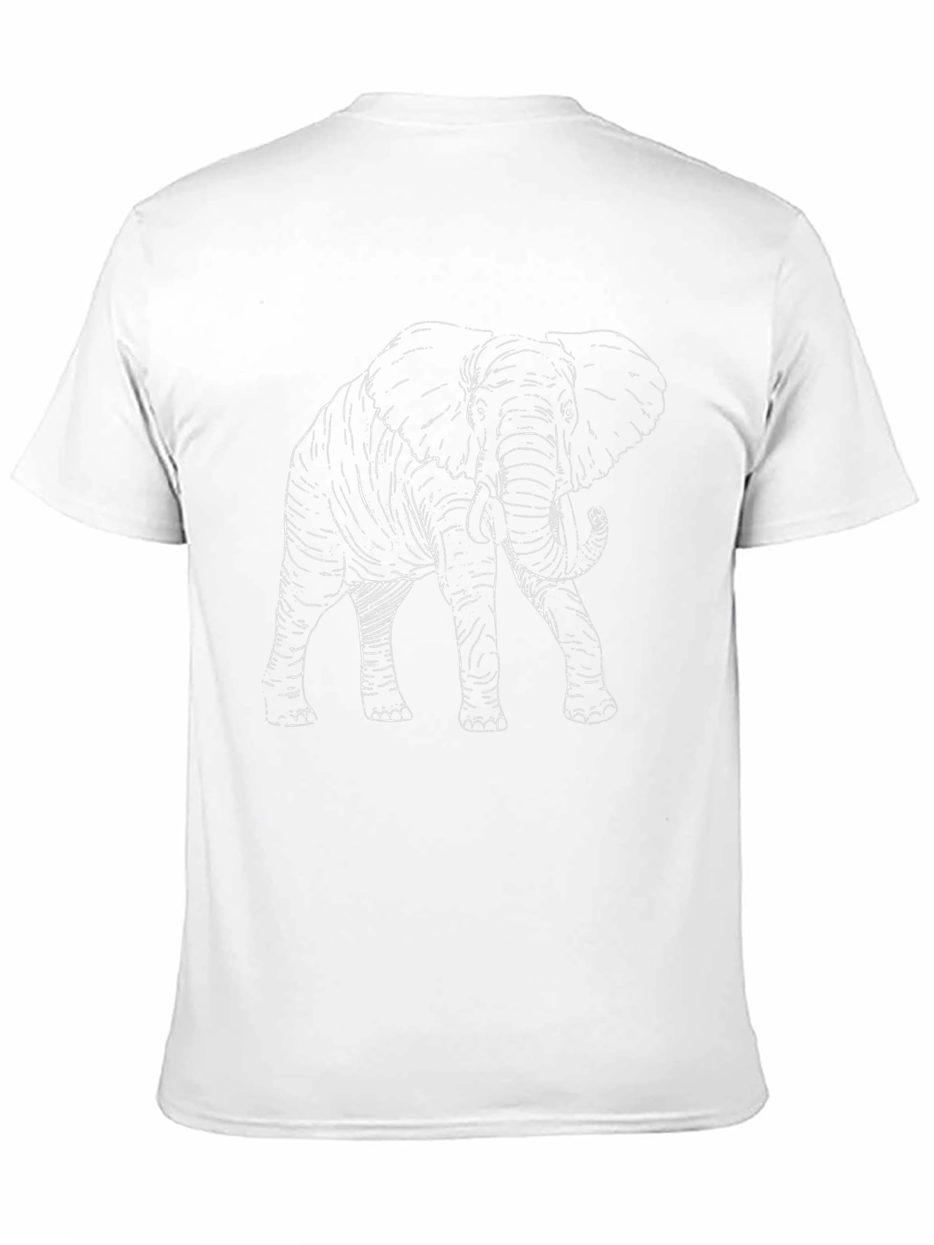 Elephant Graphic Black Tee Shirt