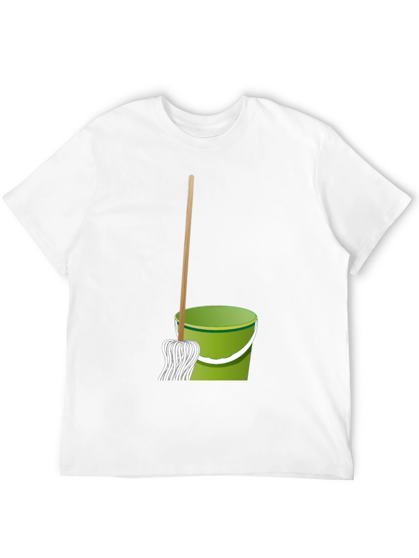Mop & Bucket Graphic Tee - Cleaning Crew T-Shirt