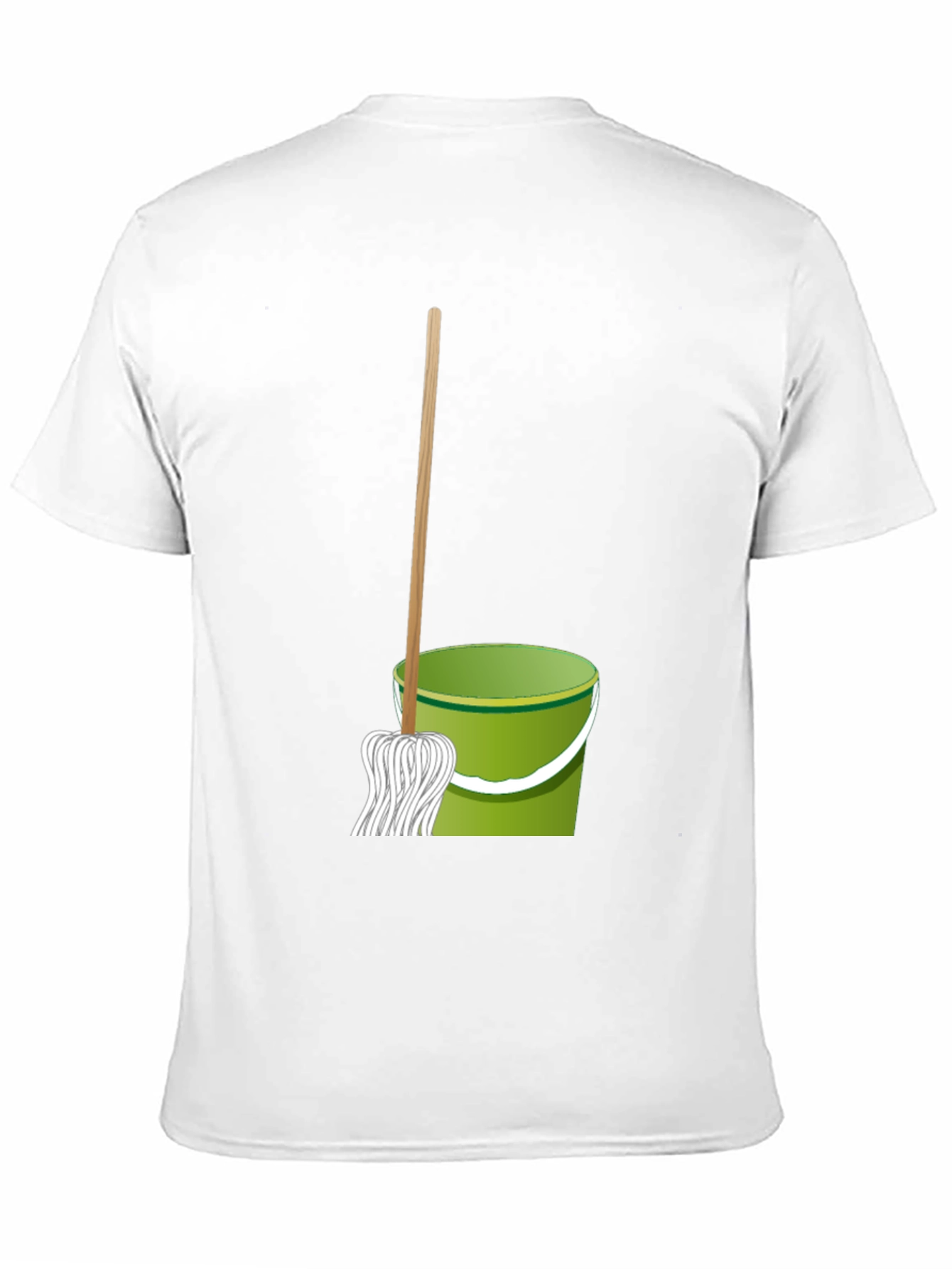Mop & Bucket Graphic Tee - Cleaning Crew T-Shirt