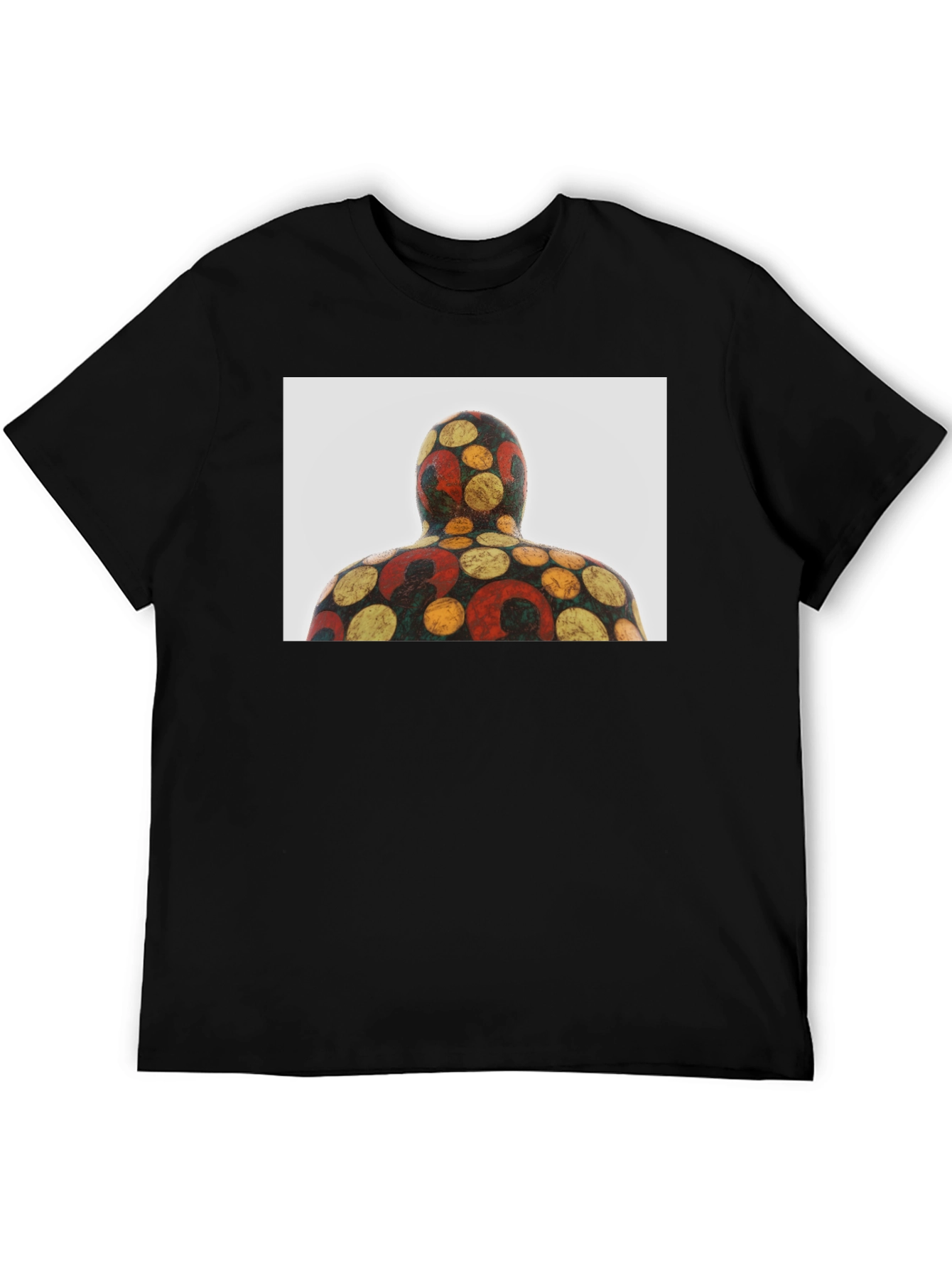 Abstract Pattern Black T-Shirt