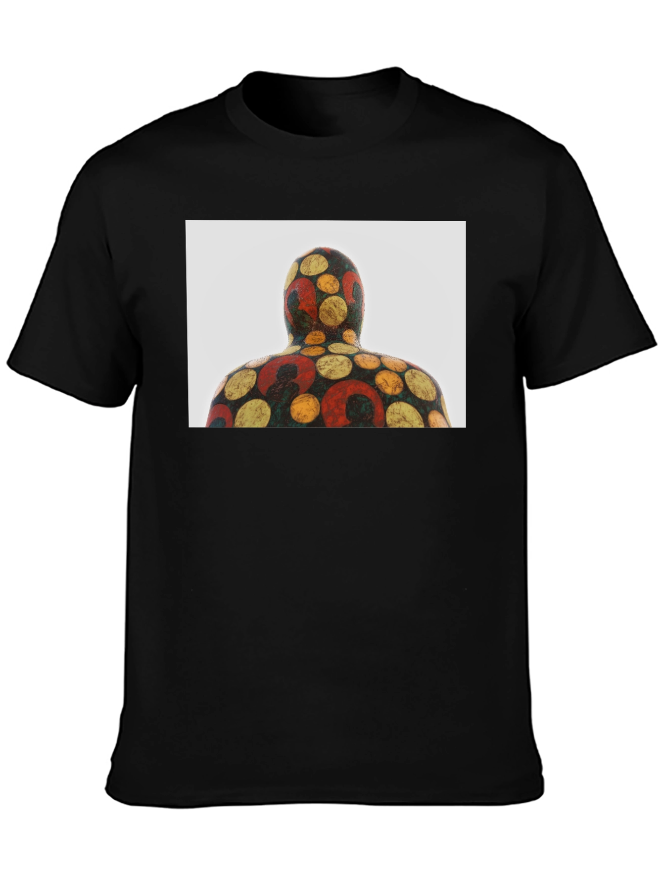 Abstract Pattern Black T-Shirt