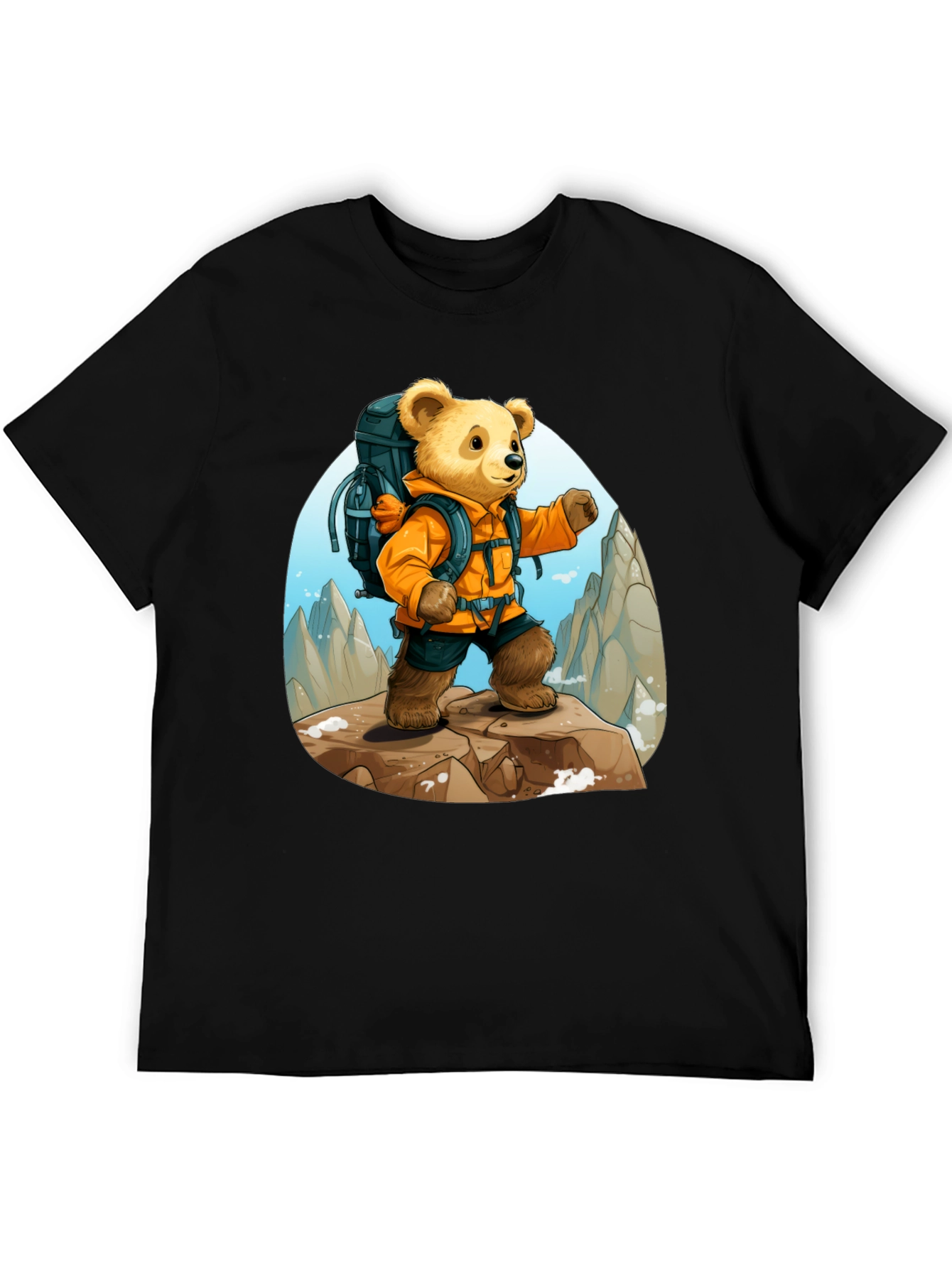 Bear Adventure T-Shirt: Cute Cartoon Design