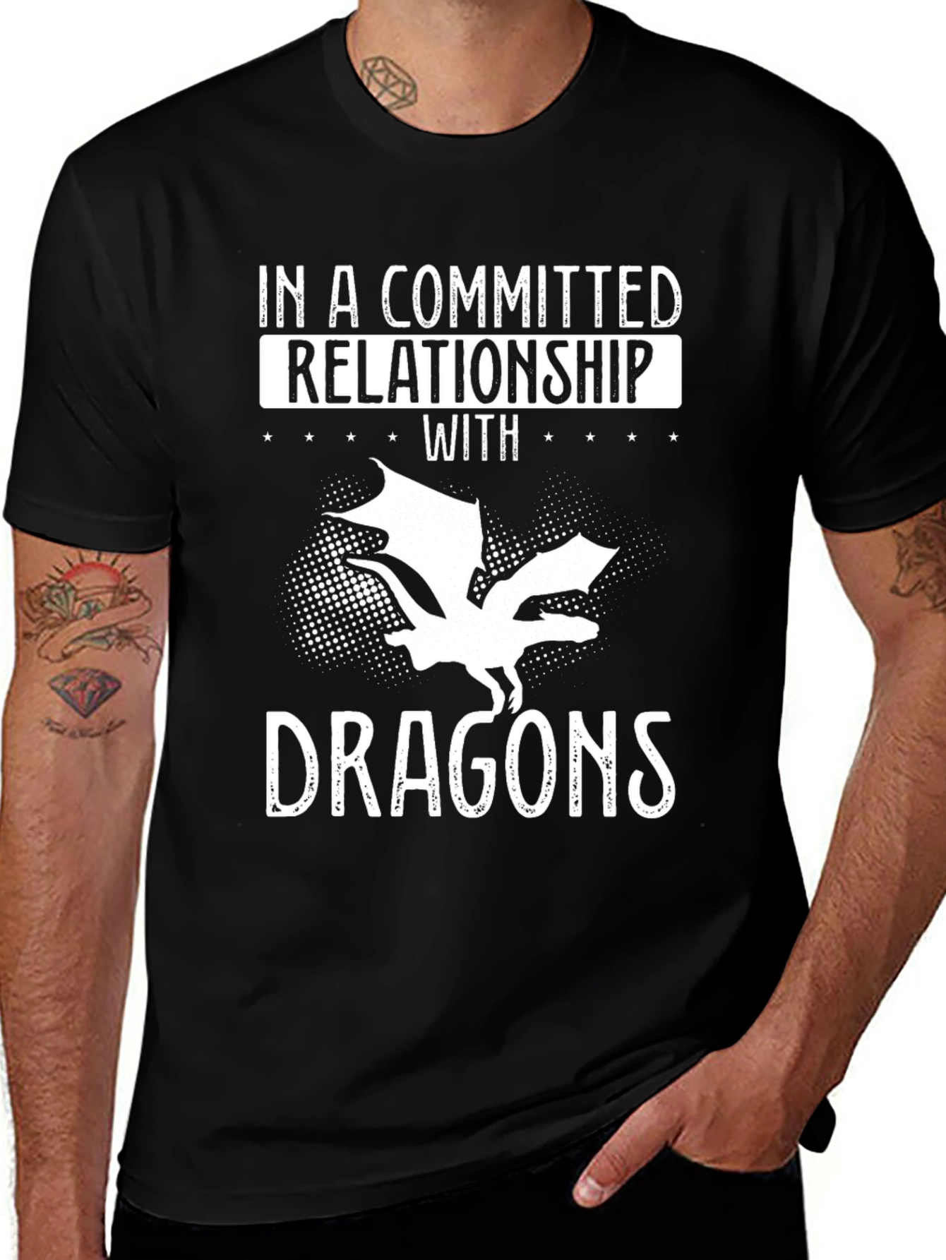 Dragon Lover T-Shirt - Committed Relationship with Dragons Tee