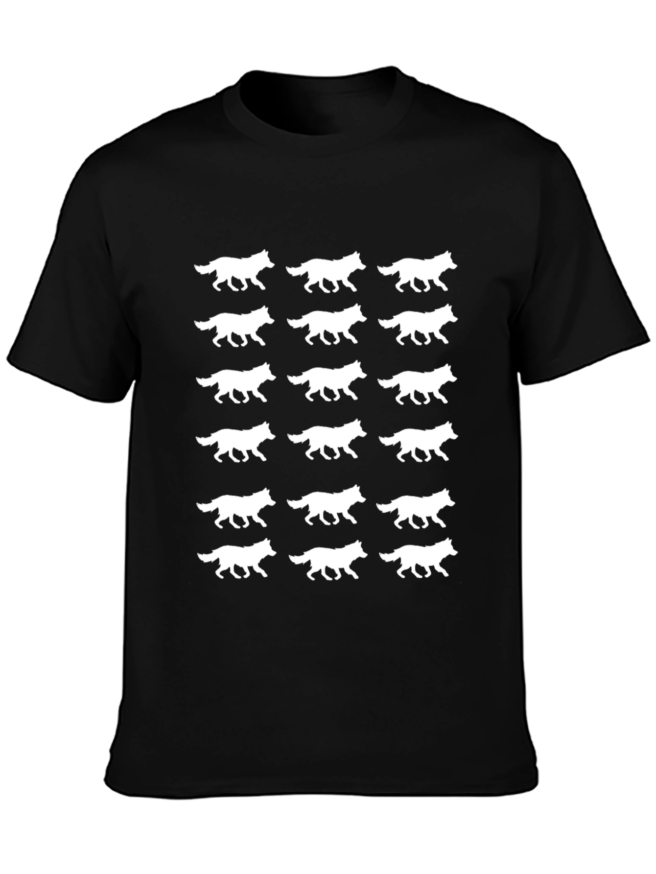 Wolf Pack Tee - Black Graphic T-Shirt