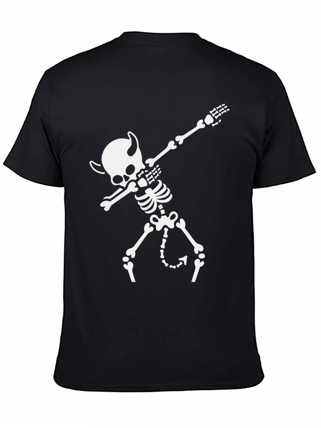 Dabbing Devil Skeleton Black T-Shirt
