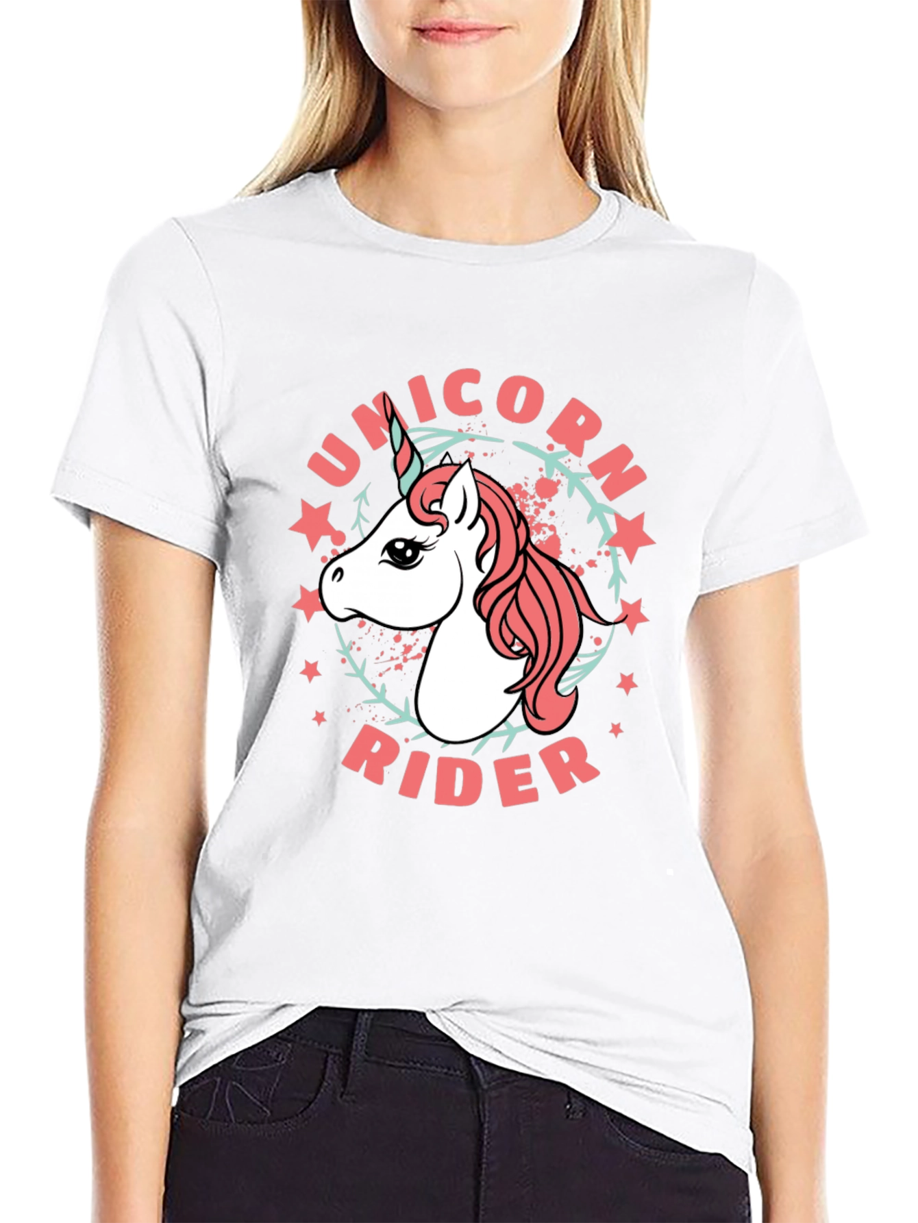 Unicorn Rider Black T-Shirt