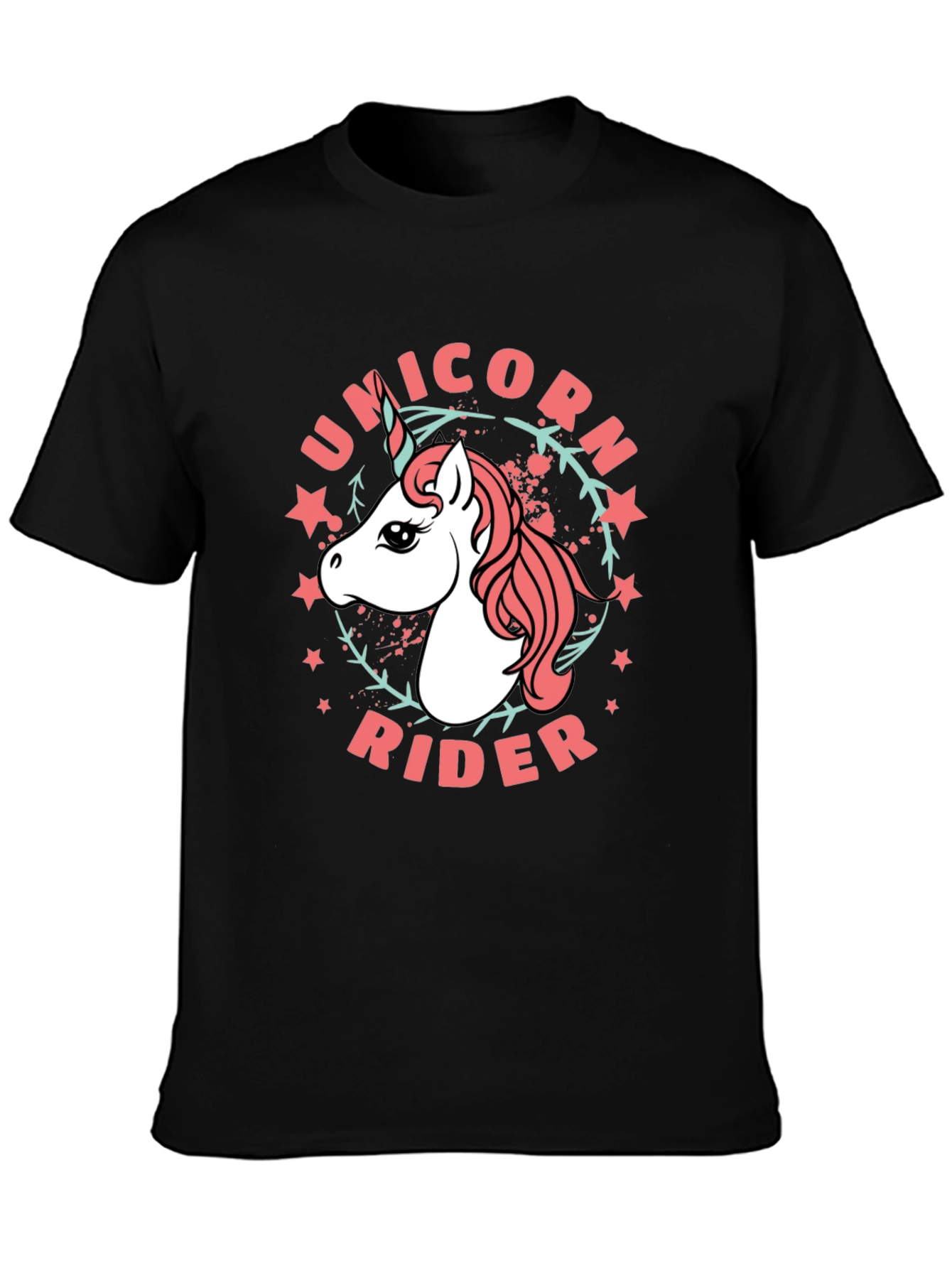 Unicorn Rider Black T-Shirt