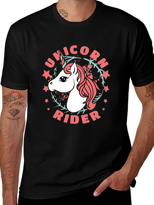 Unicorn Rider Black T-Shirt