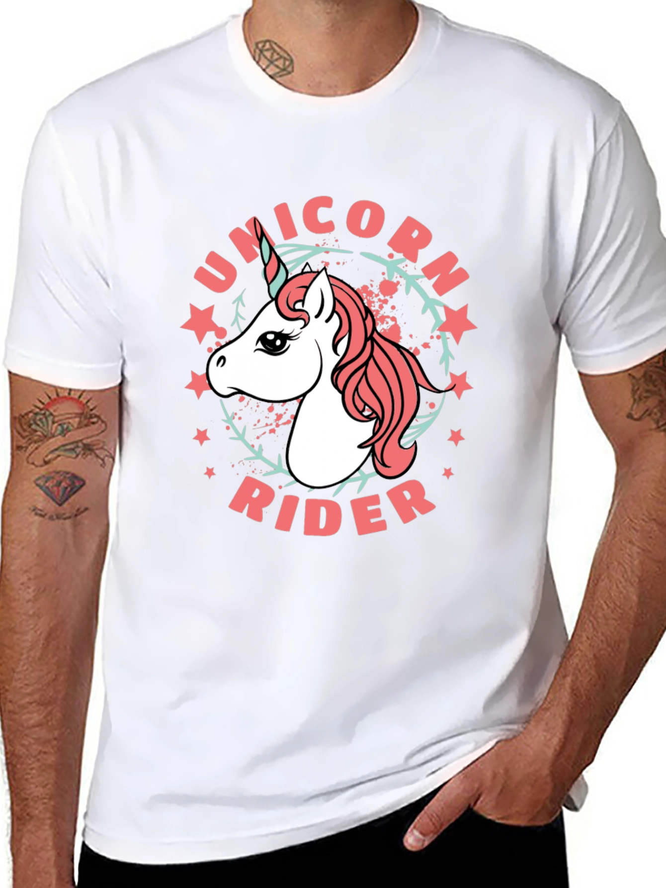 Unicorn Rider Black T-Shirt