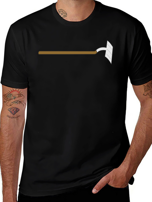 Hoe Graphic Tee - Black Cotton Blend T-Shirt