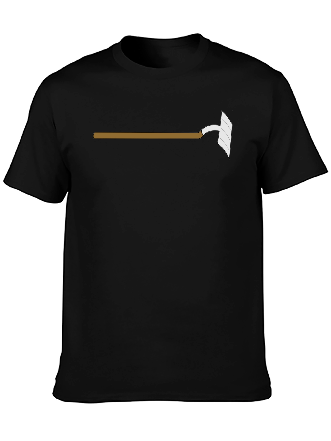Hoe Graphic Tee - Black Cotton Blend T-Shirt