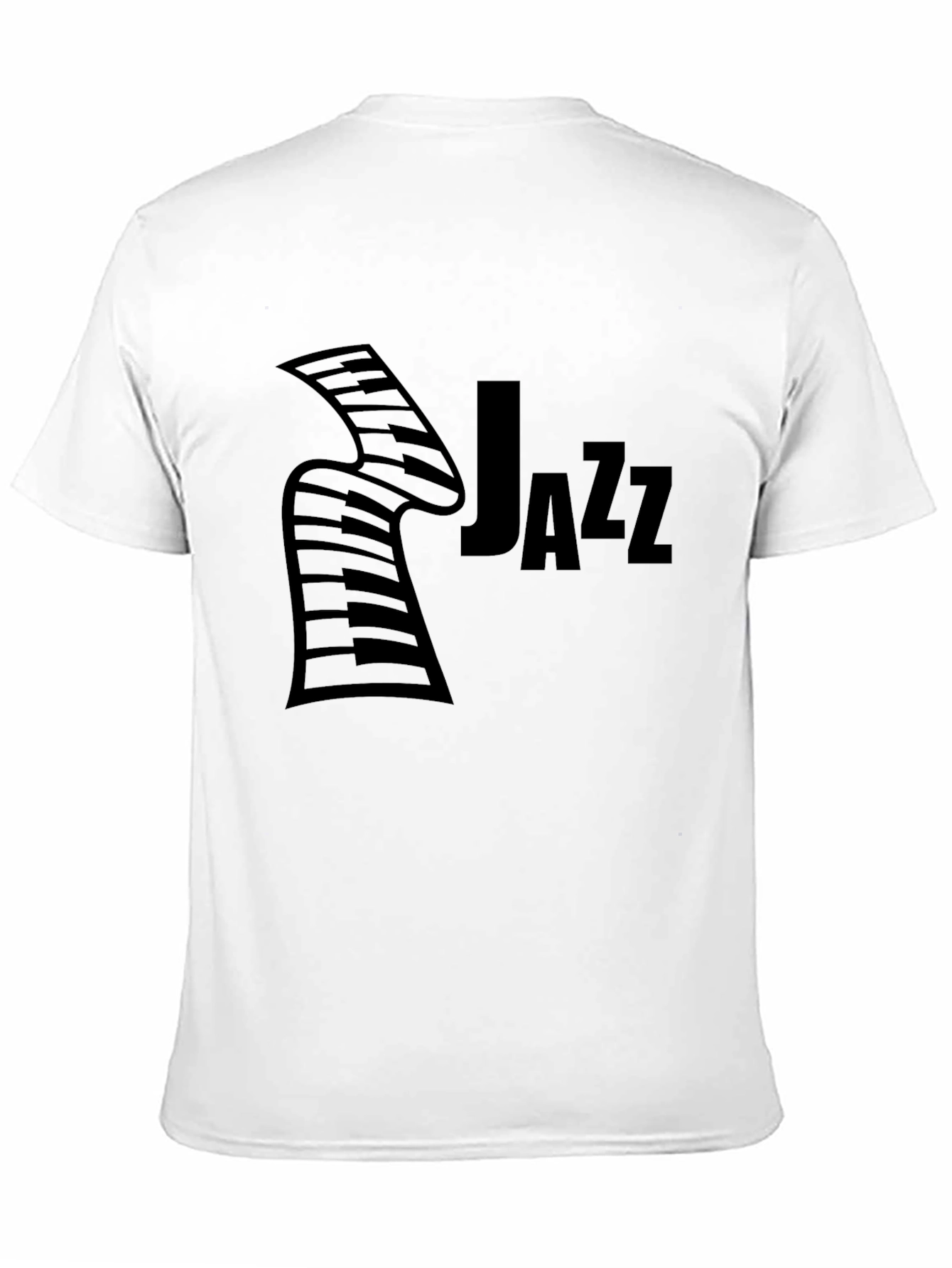 Jazz Music Graphic Black T-Shirt