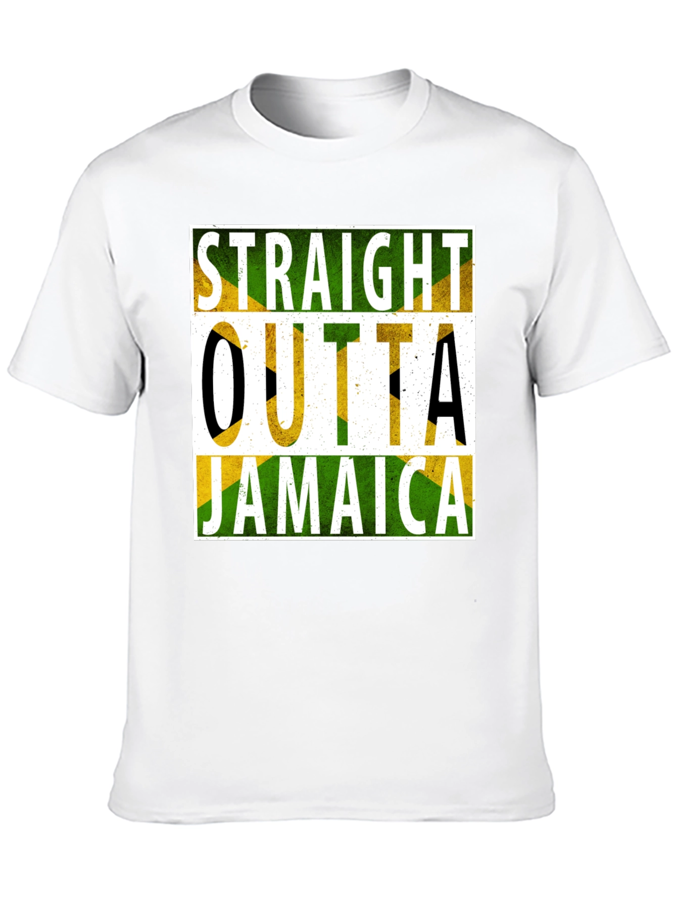Straight Outta Jamaica T-Shirt Black