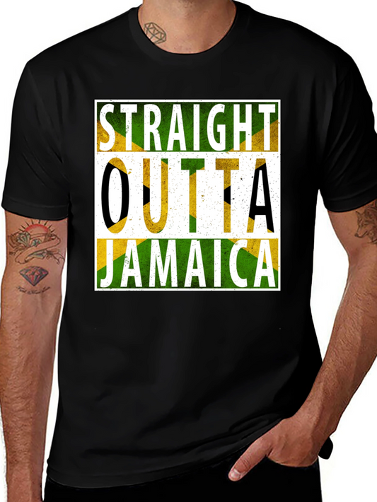 Straight Outta Jamaica T-Shirt Black