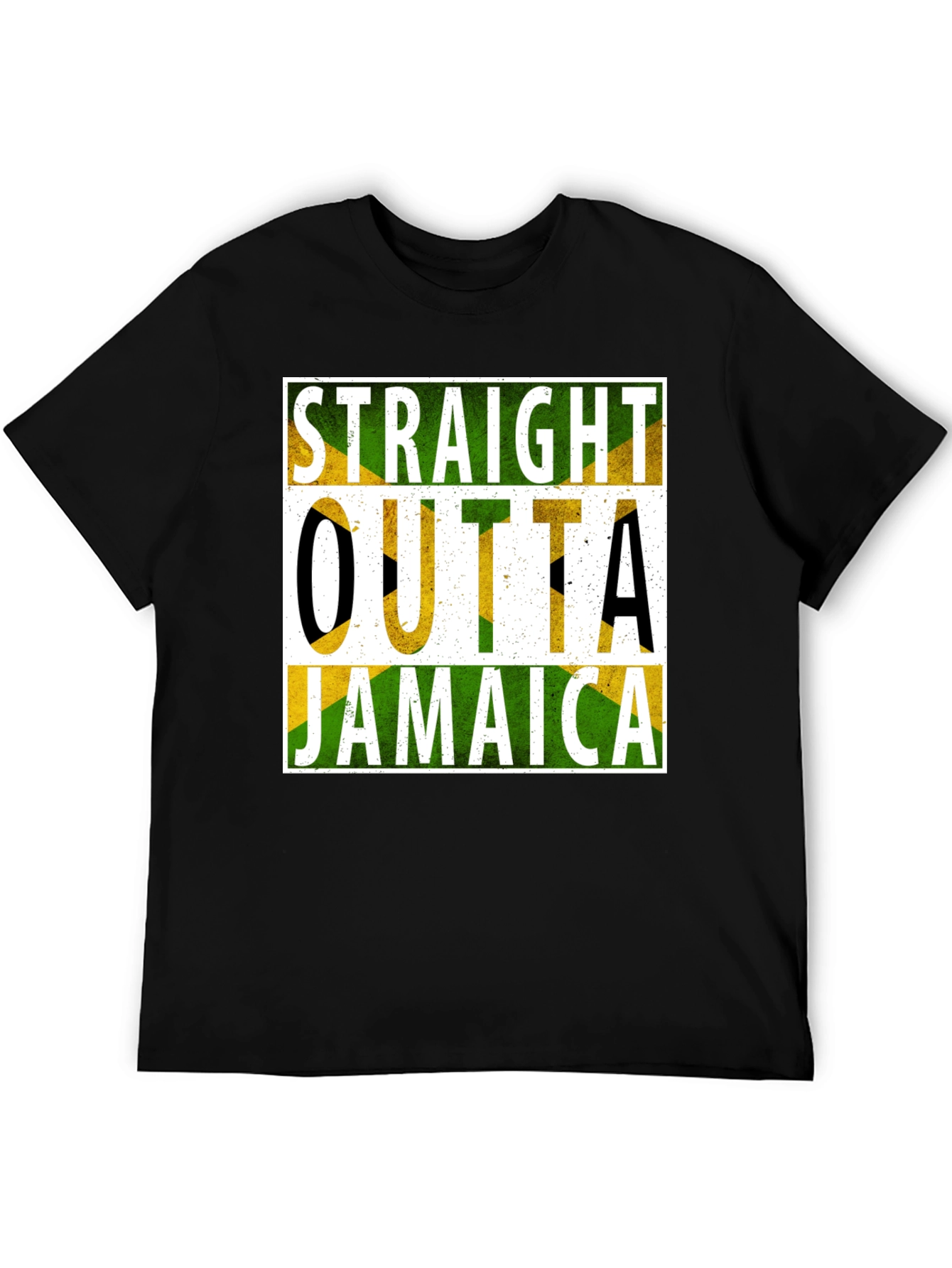 Straight Outta Jamaica T-Shirt Black