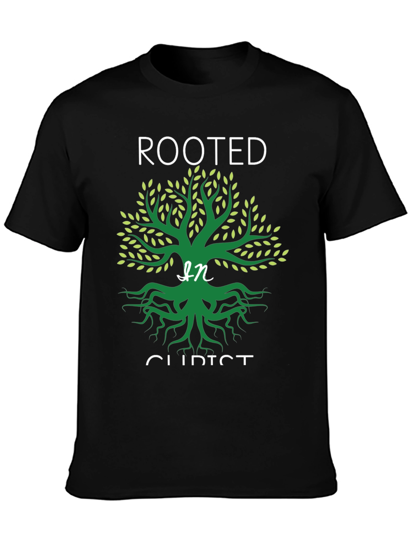 Rooted in Christ Graphic Tee - Christian T-Shirt