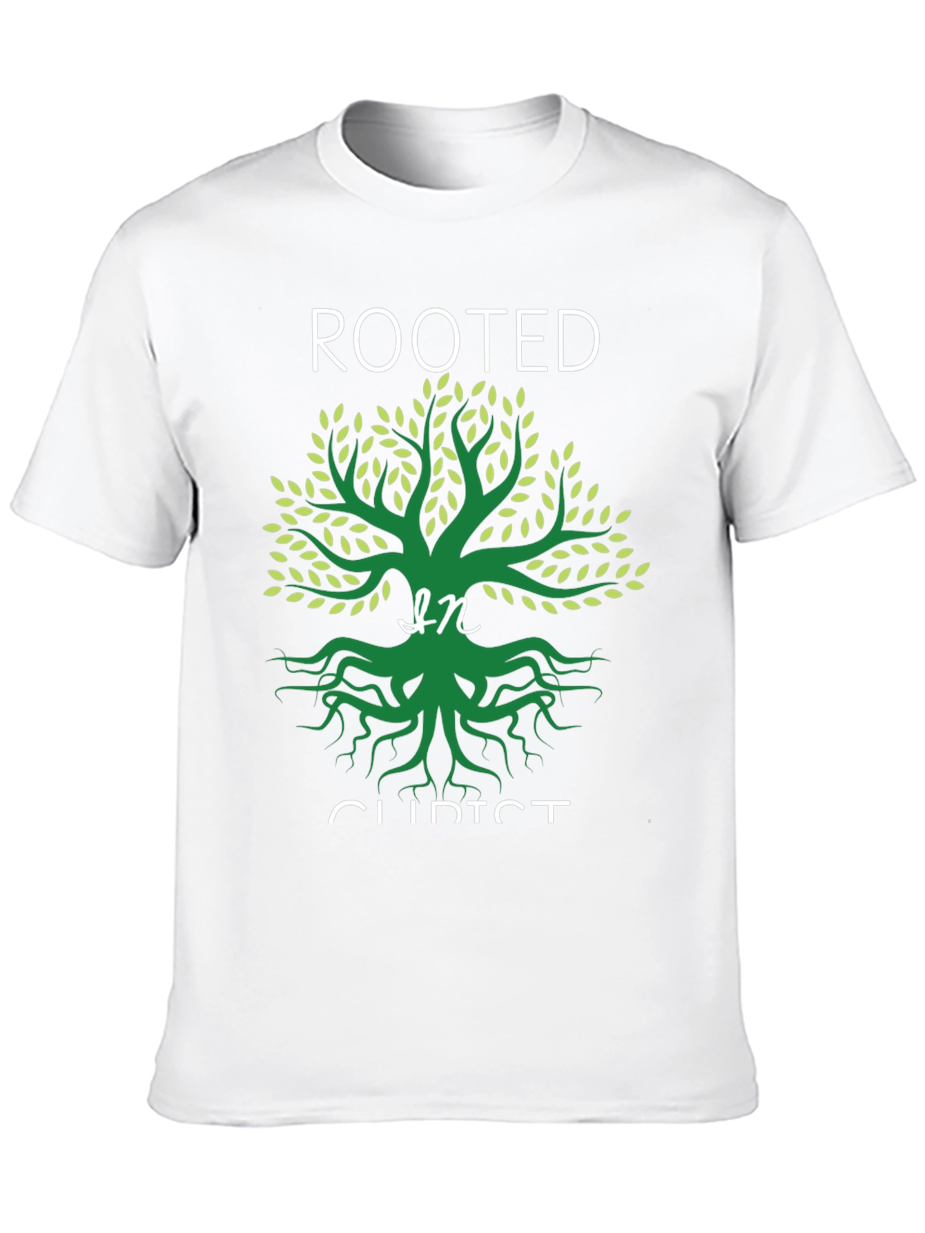 Rooted in Christ Graphic Tee - Christian T-Shirt
