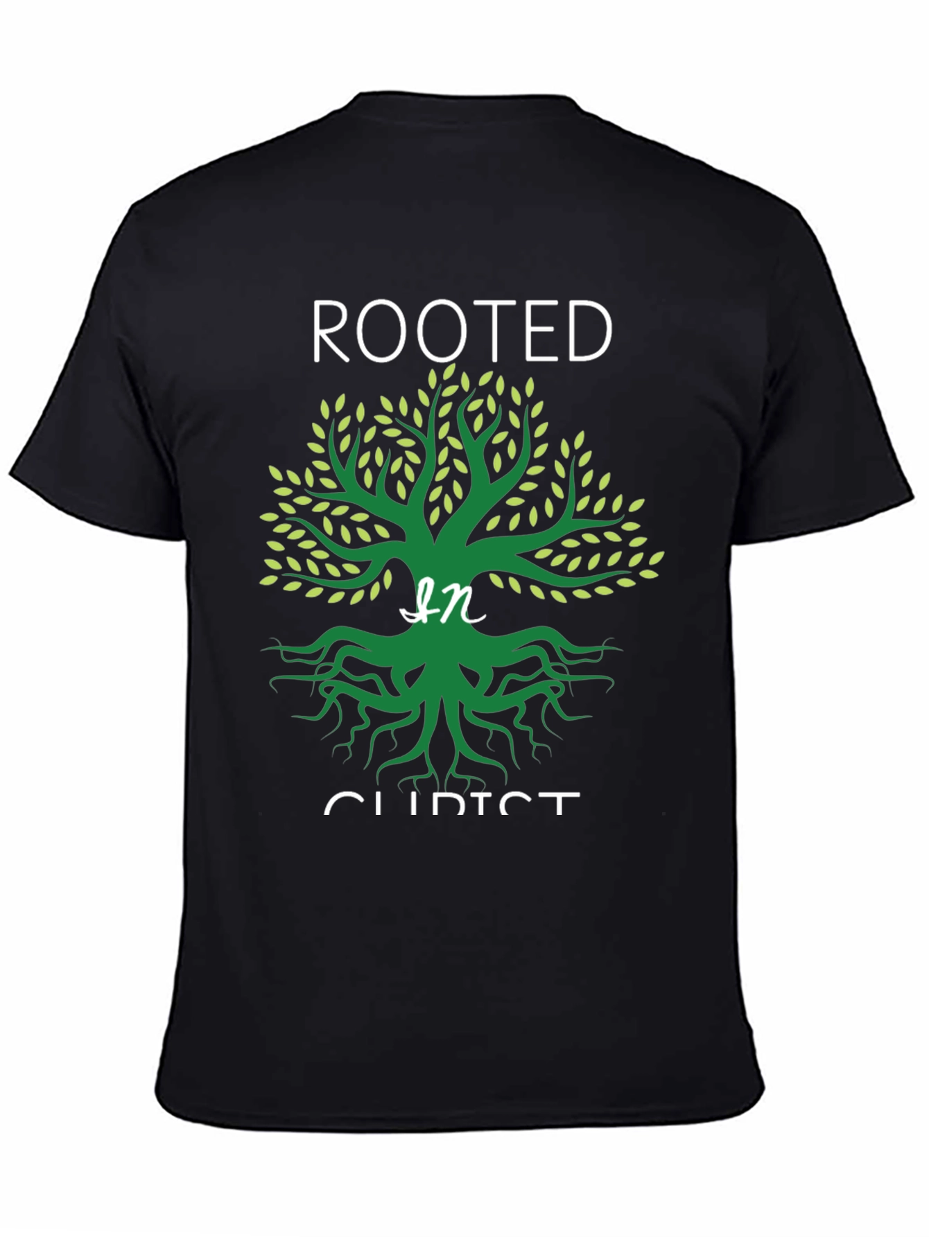 Rooted in Christ Graphic Tee - Christian T-Shirt