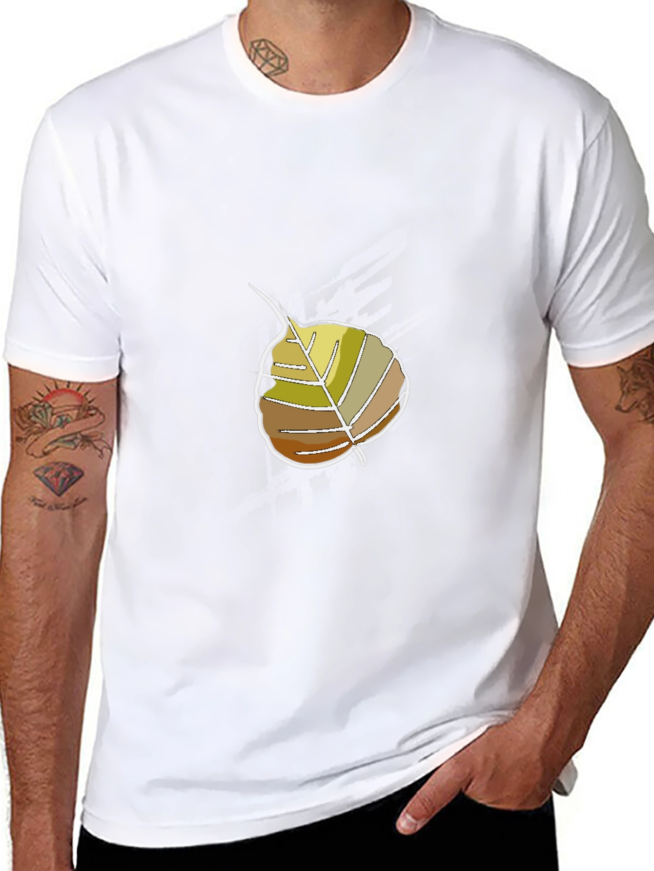 Leaf Graphic Tee - Organic Style