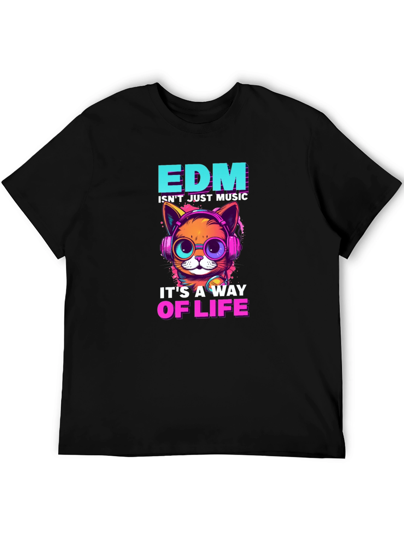 EDM Cat T-Shirt - Music Lover Tee