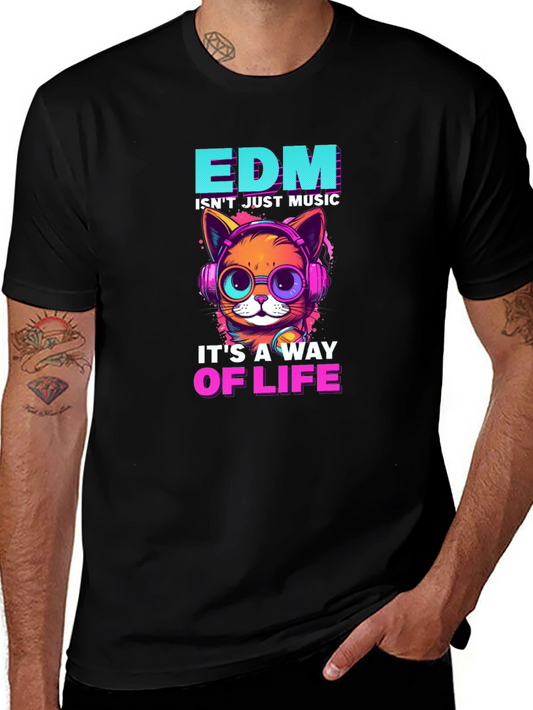 EDM Cat T-Shirt - Music Lover Tee