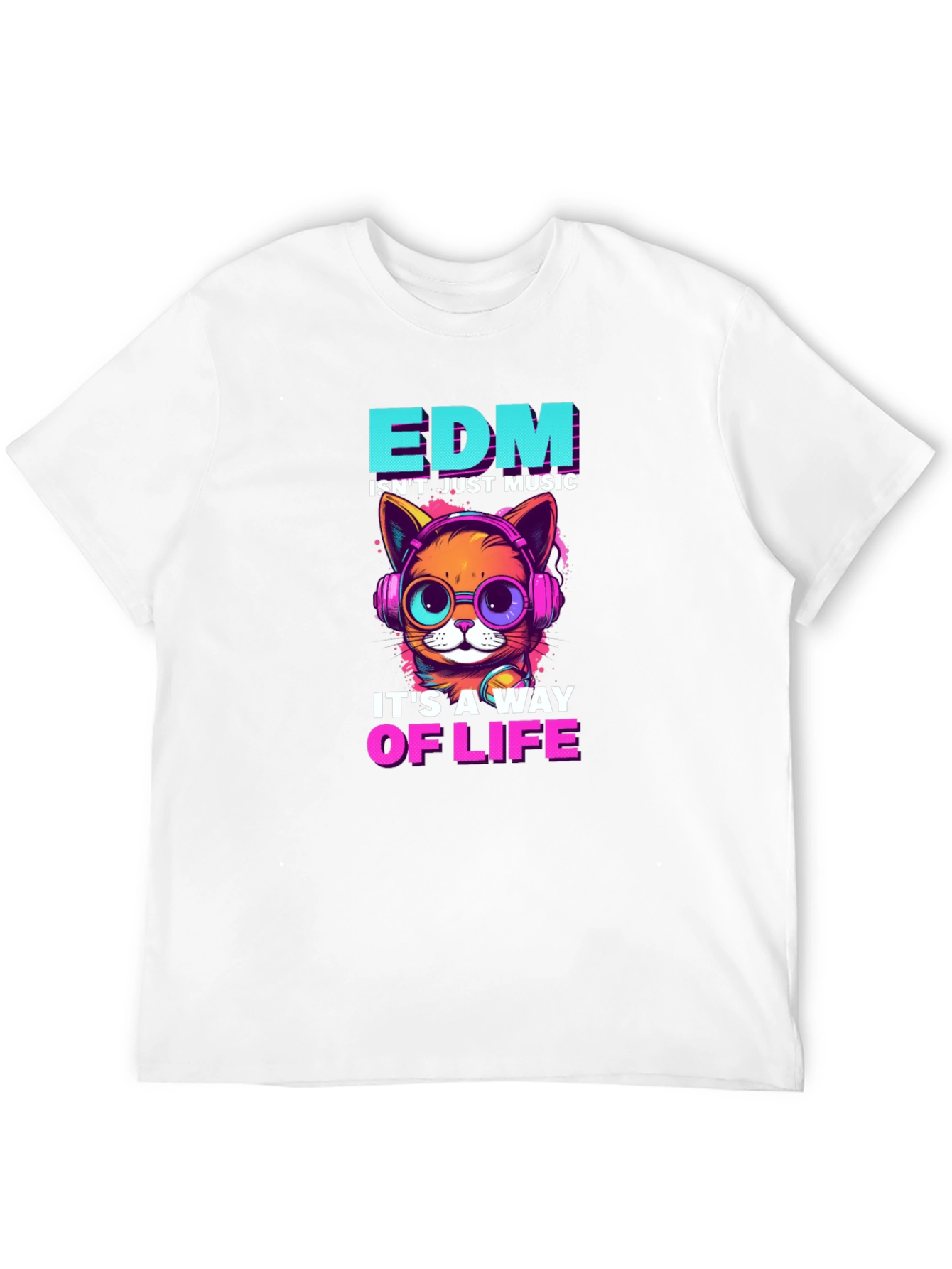 EDM Cat T-Shirt - Music Lover Tee
