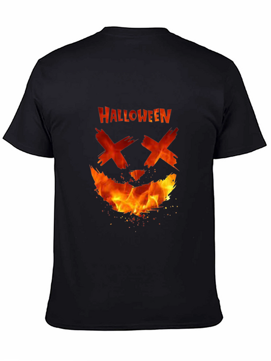 Halloween Fire Face T-Shirt
