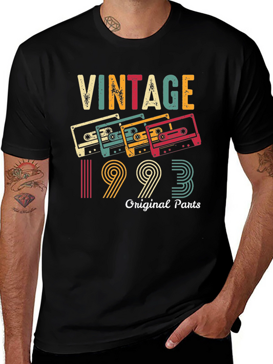 Vintage 1993 Original Parts Cassette Tape Graphic Tee