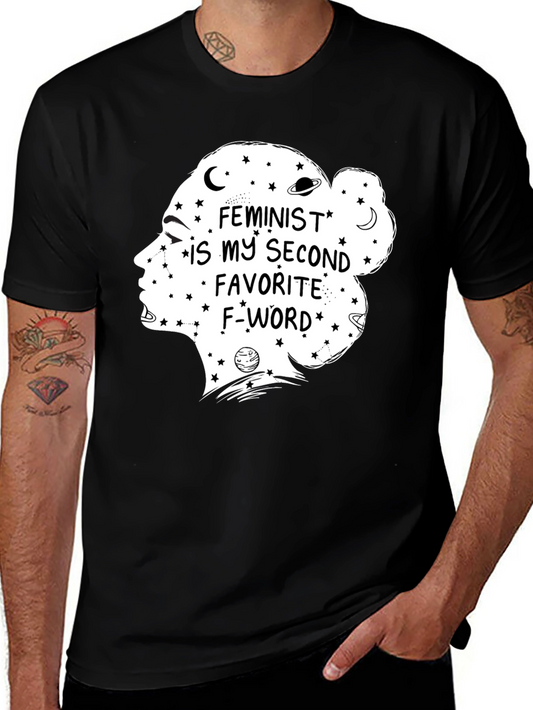 Feminist Second Favorite F-Word Graphic T-Shirt