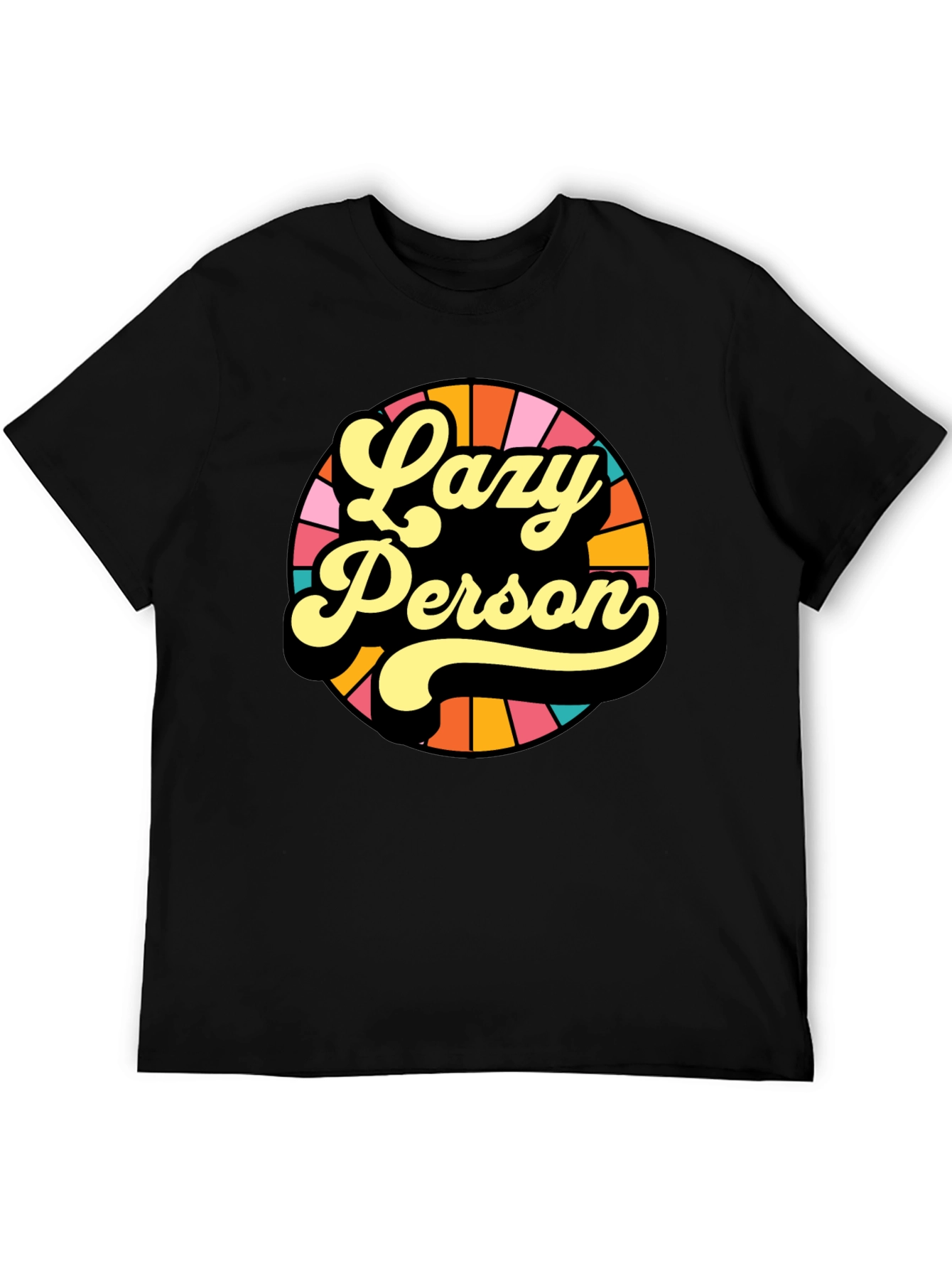 Lazy Person Retro Graphic T-Shirt
