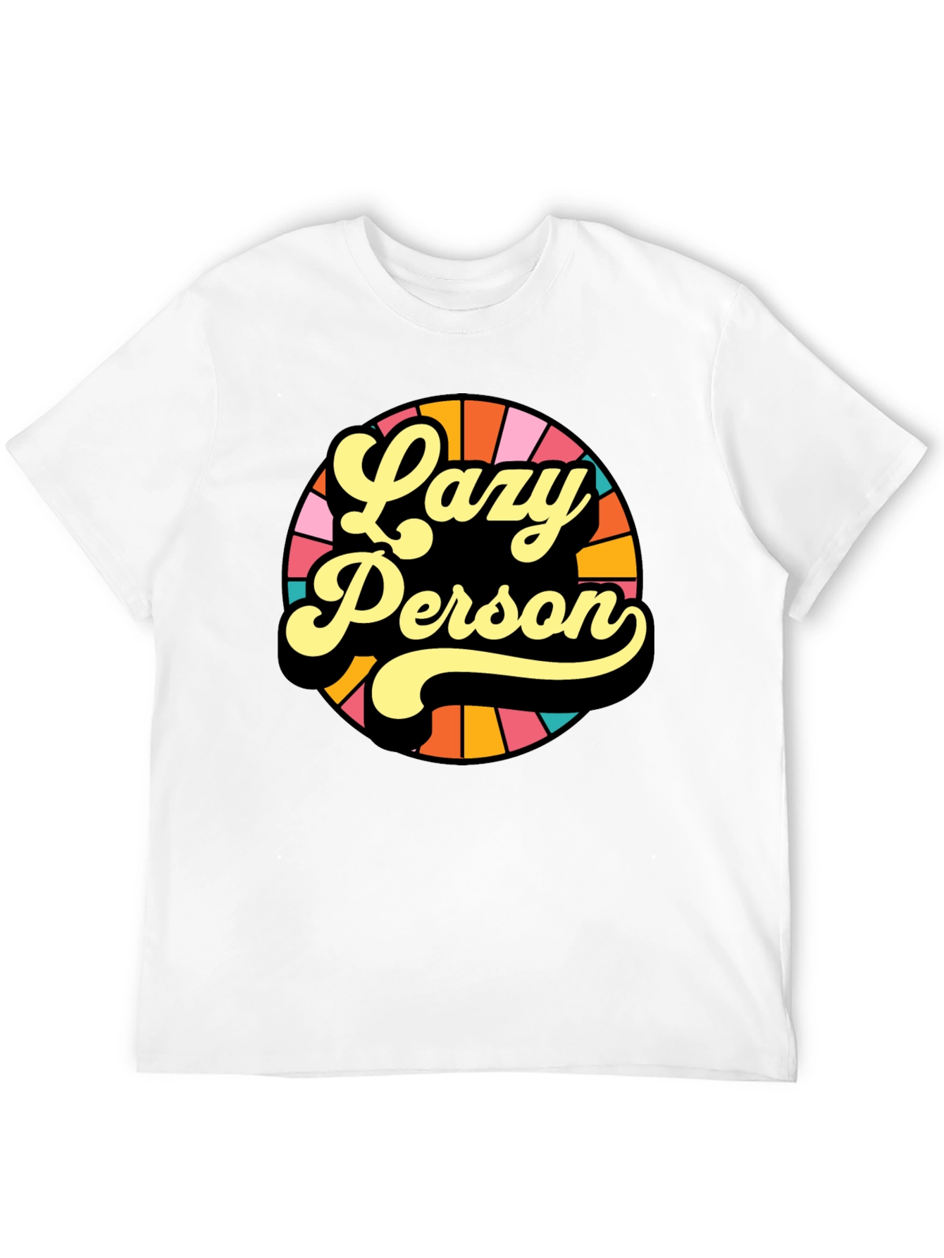 Lazy Person Retro Graphic T-Shirt