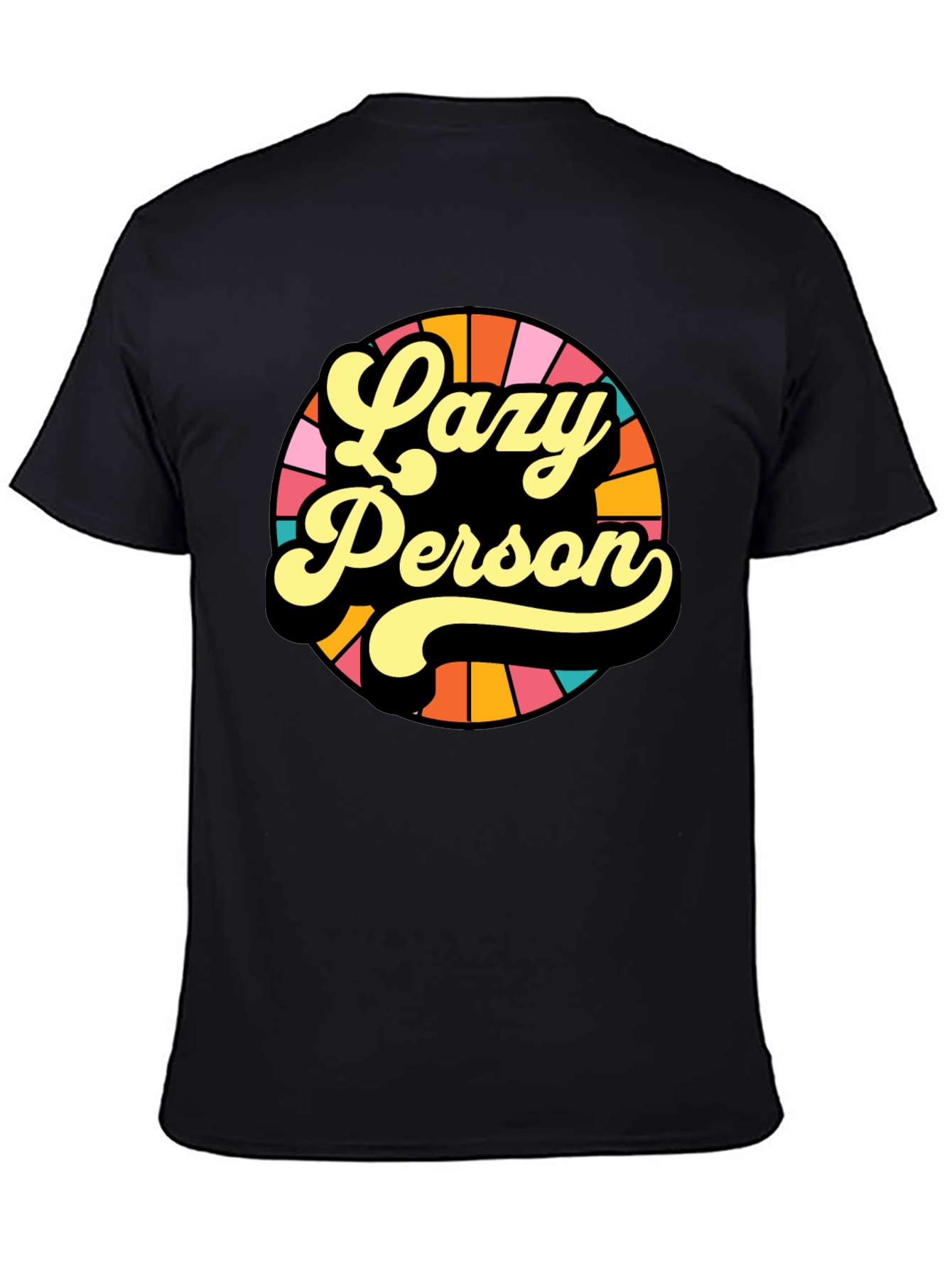 Lazy Person Retro Graphic T-Shirt