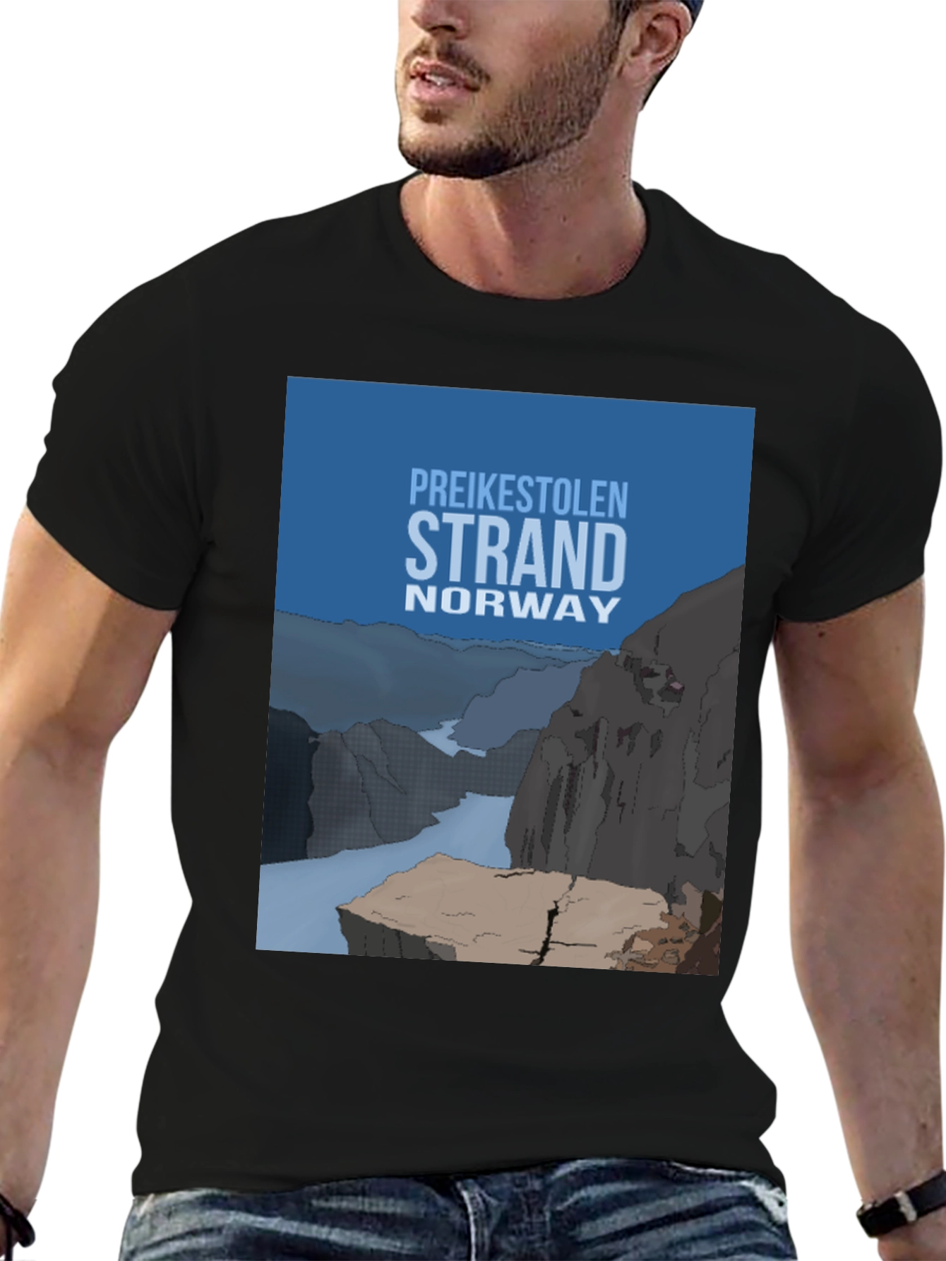 Preikestolen Strand Norway Graphic T-Shirt