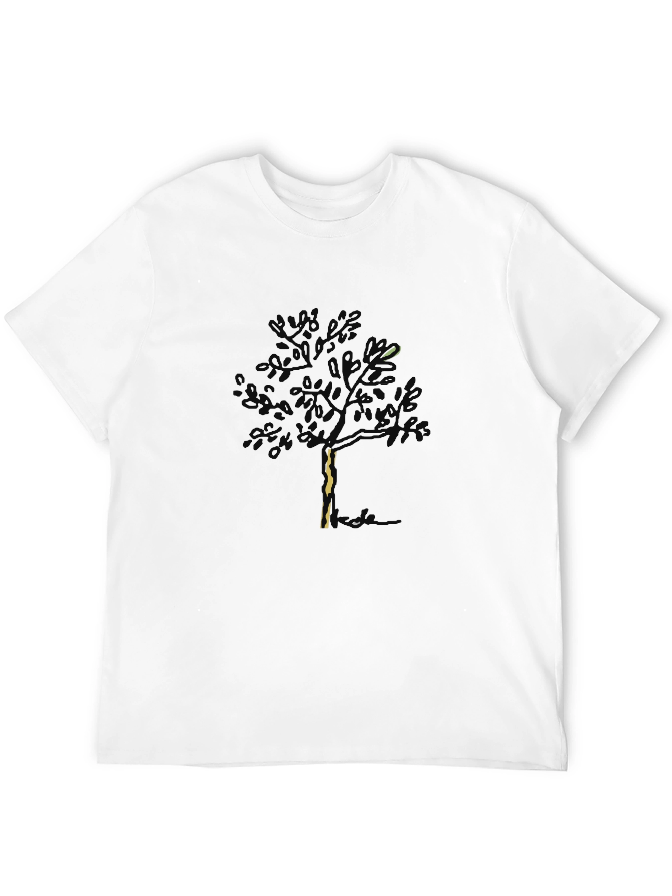 Mens Tree Graphic Black T-Shirt