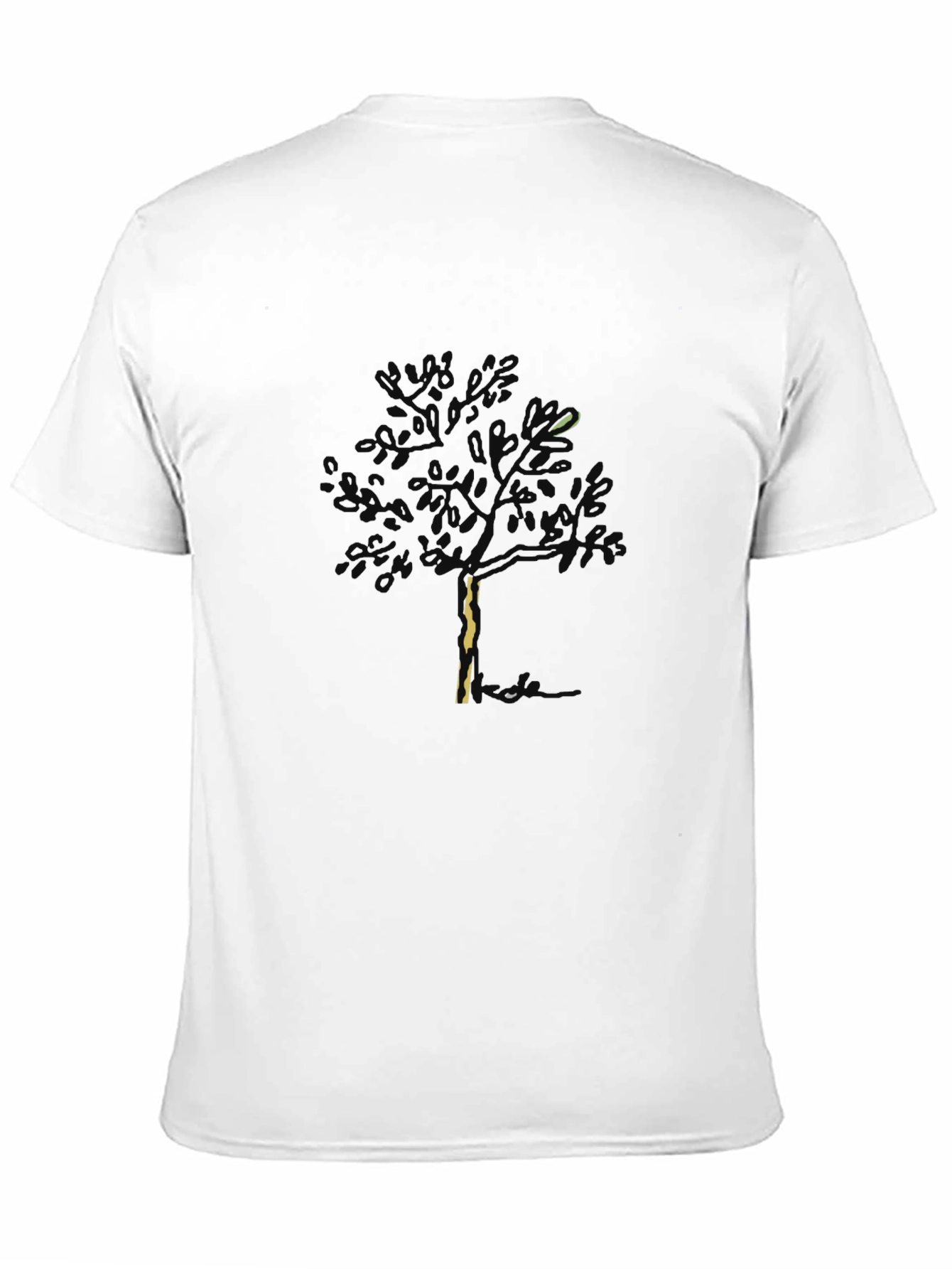 Mens Tree Graphic Black T-Shirt