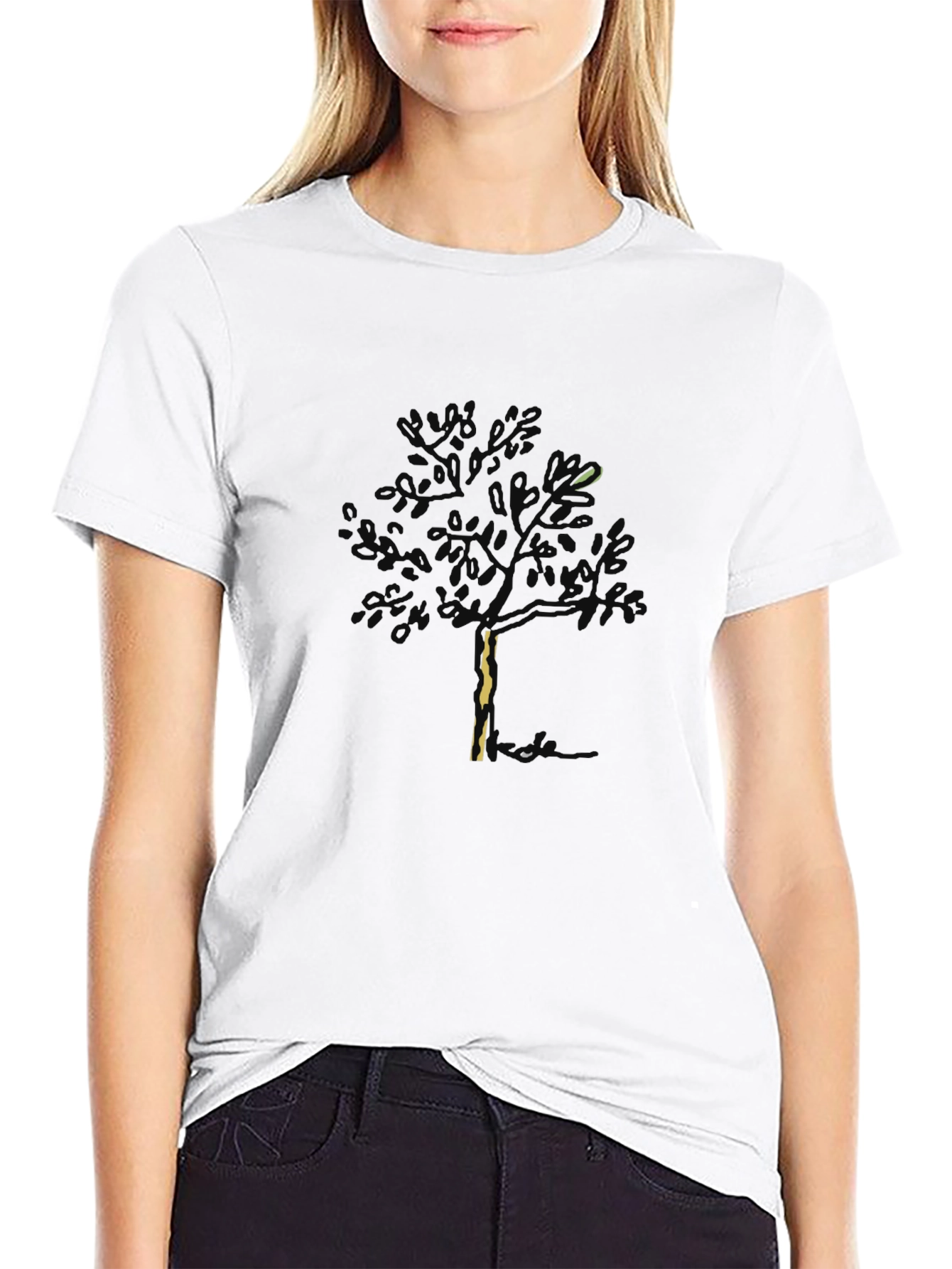 Mens Tree Graphic Black T-Shirt