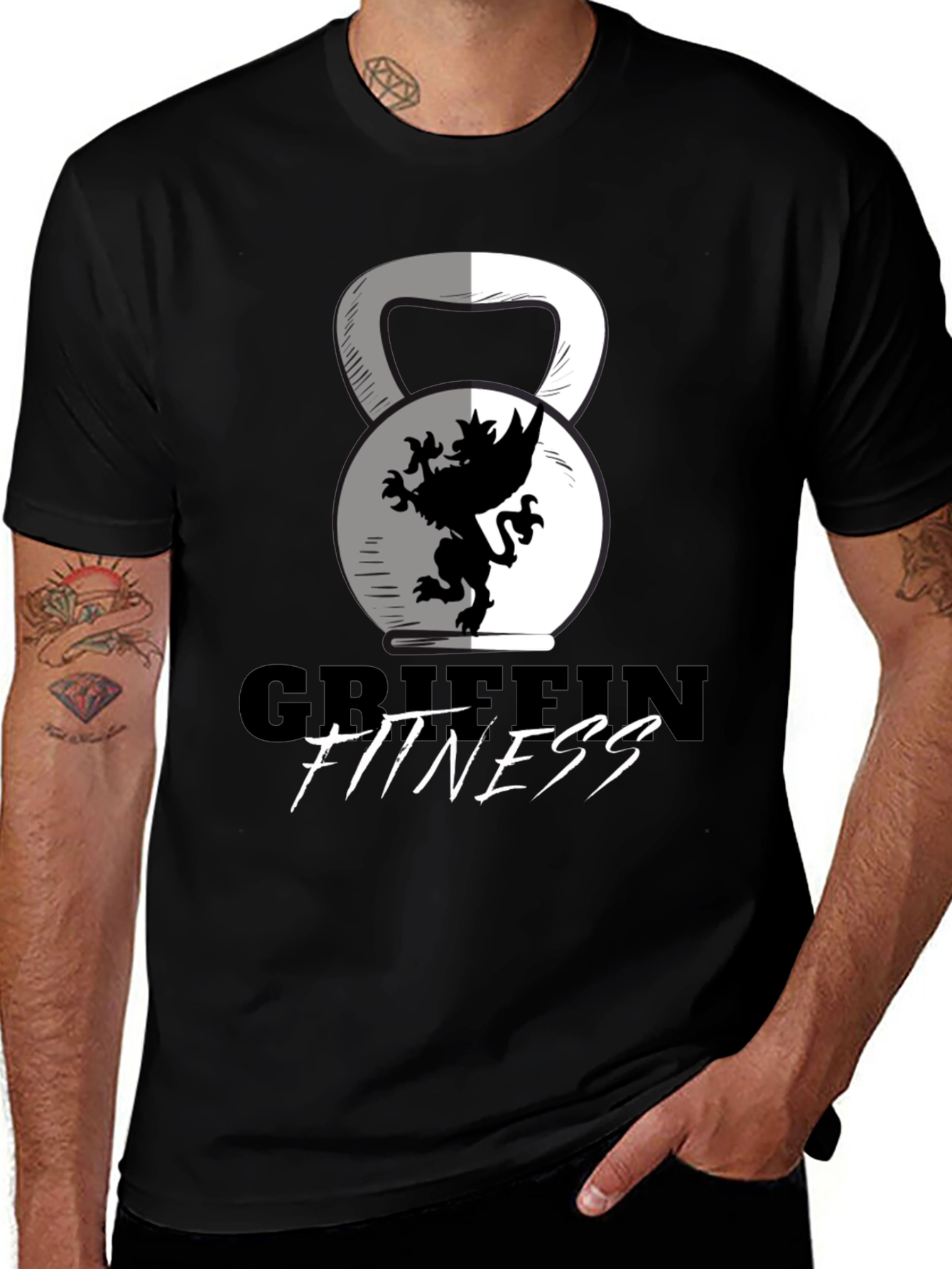 Griffin Fitness Black T-Shirt