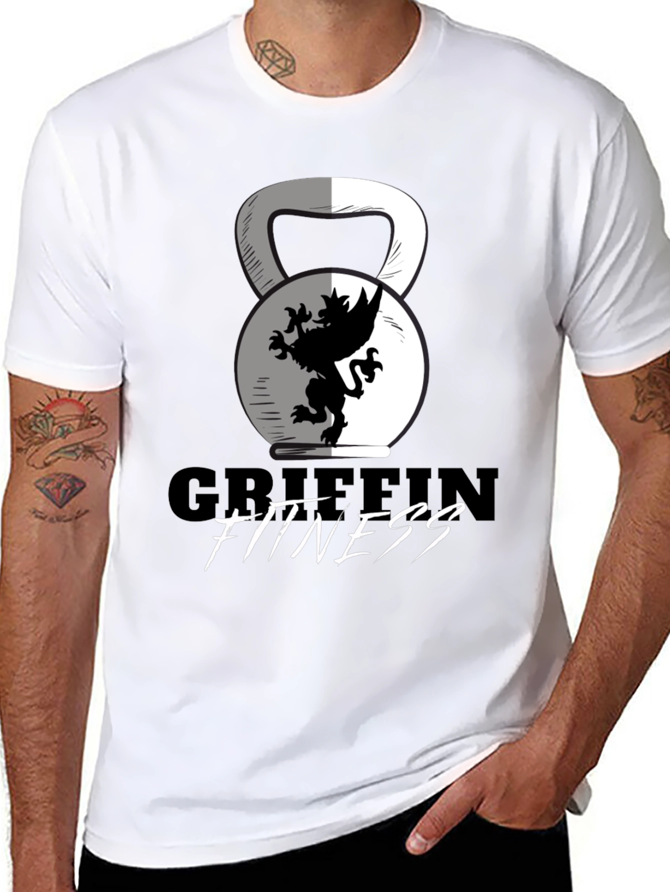 Griffin Fitness Black T-Shirt