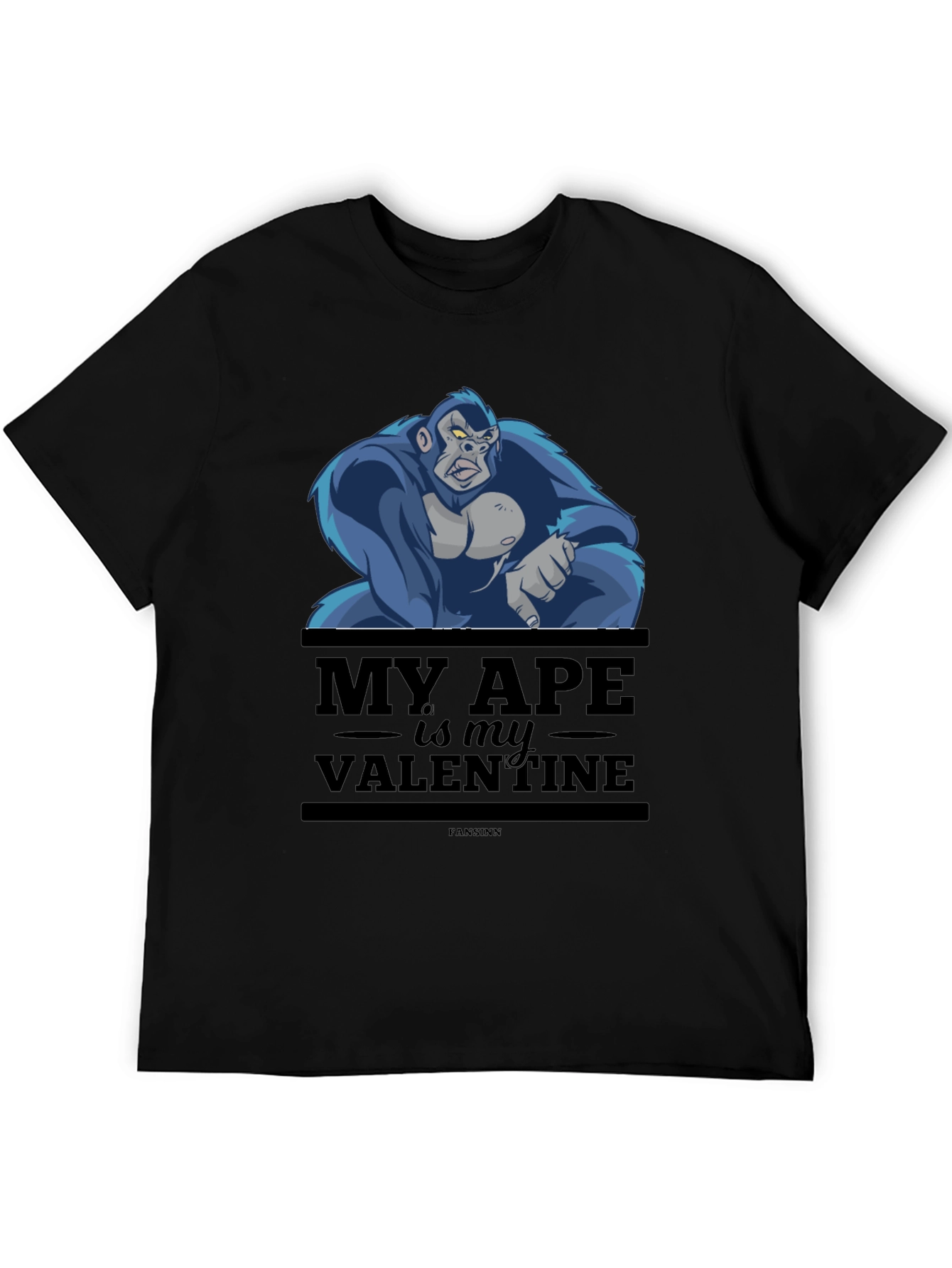 My Ape is My Valentine T-Shirt - Black
