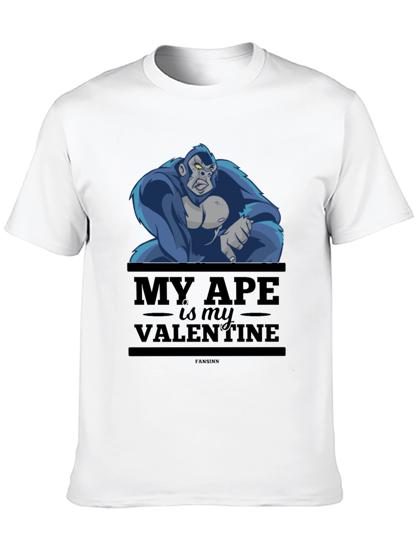 My Ape is My Valentine T-Shirt - Black