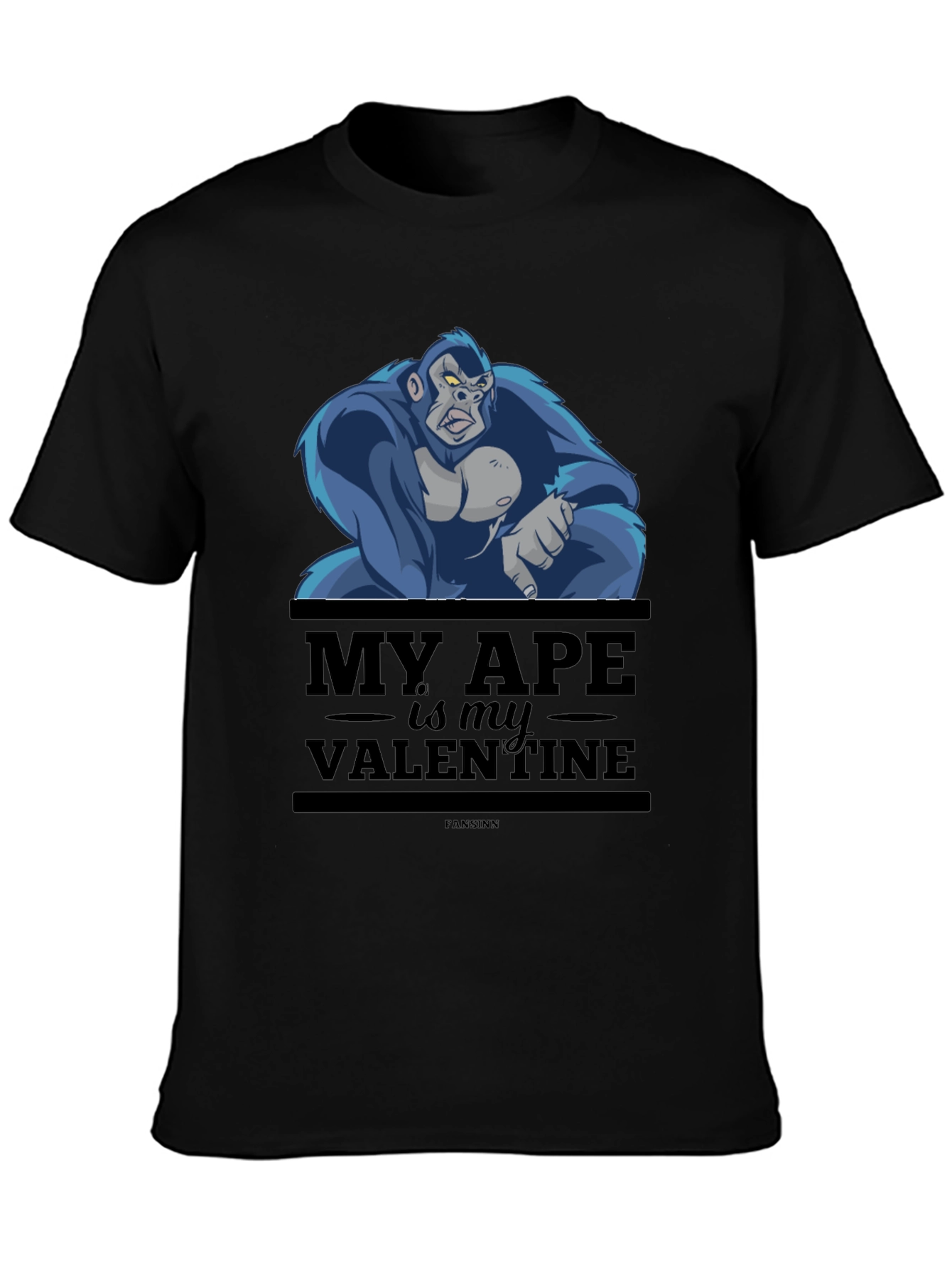 My Ape is My Valentine T-Shirt - Black