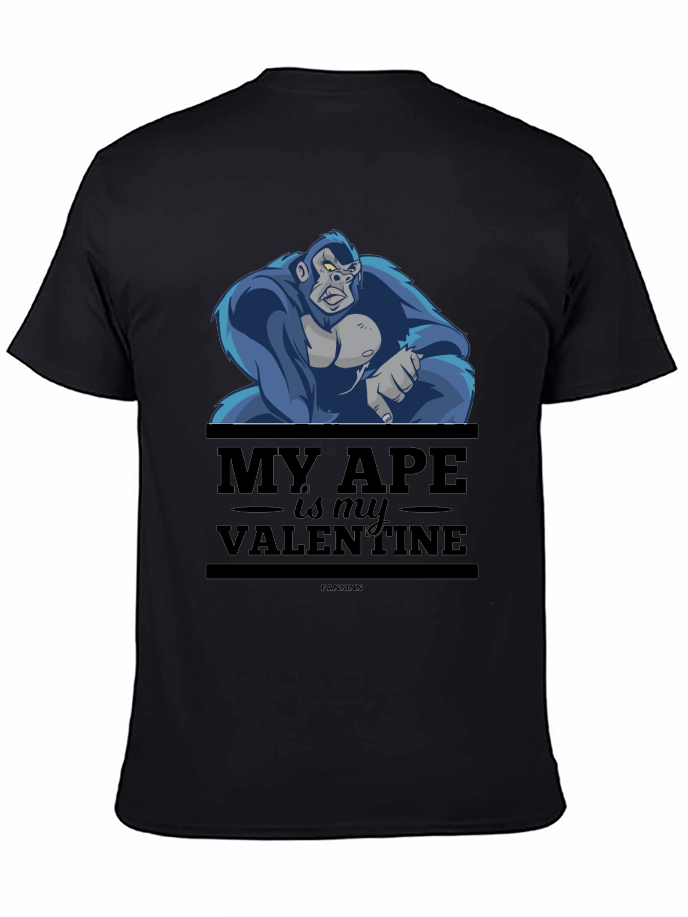 My Ape is My Valentine T-Shirt - Black