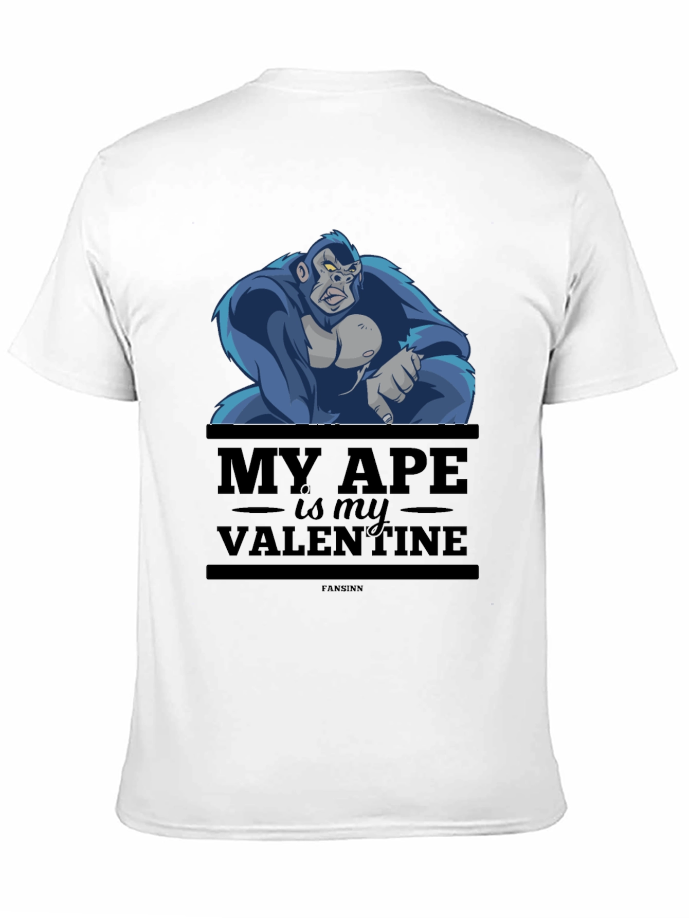 My Ape is My Valentine T-Shirt - Black