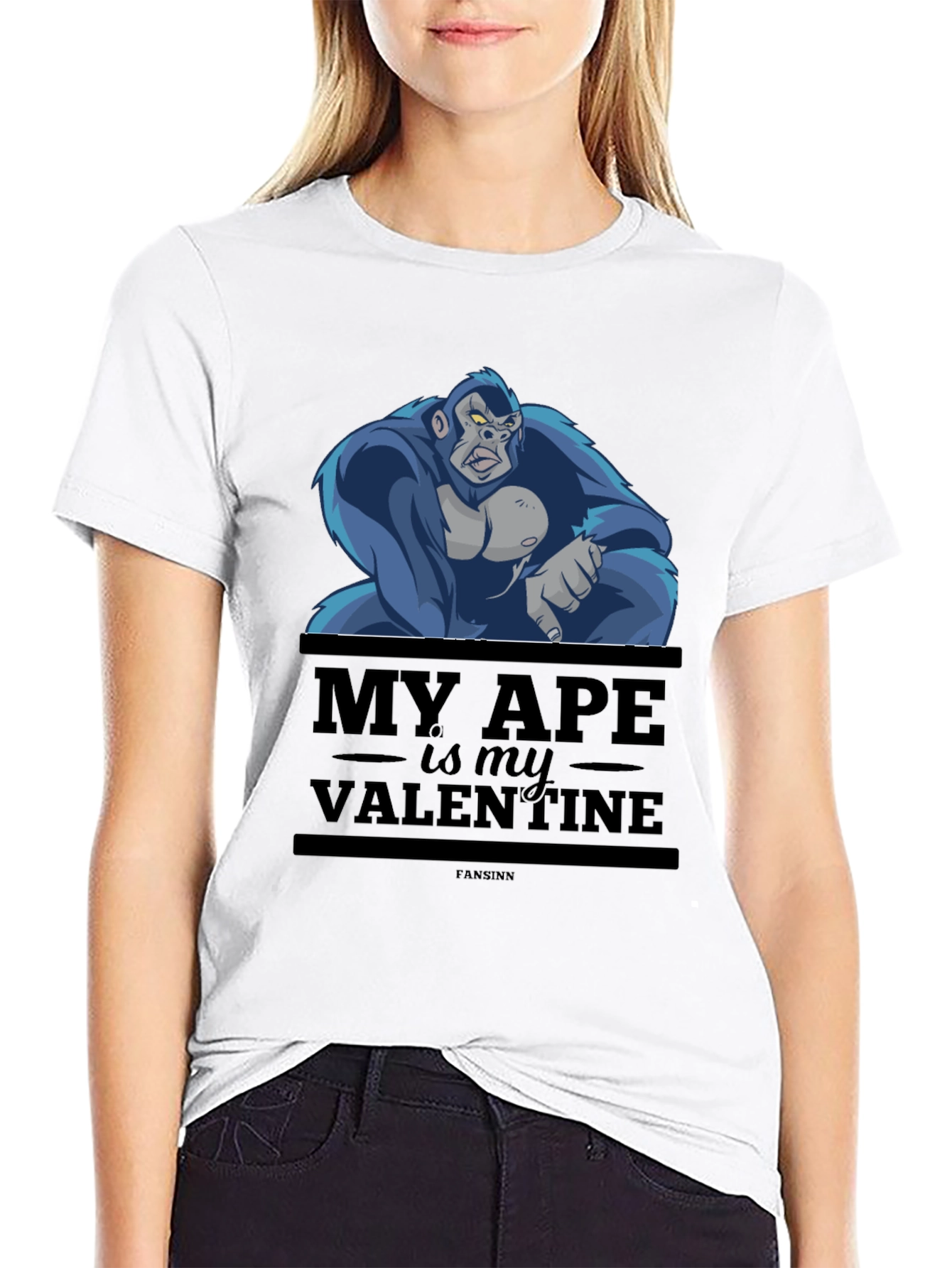 My Ape is My Valentine T-Shirt - Black