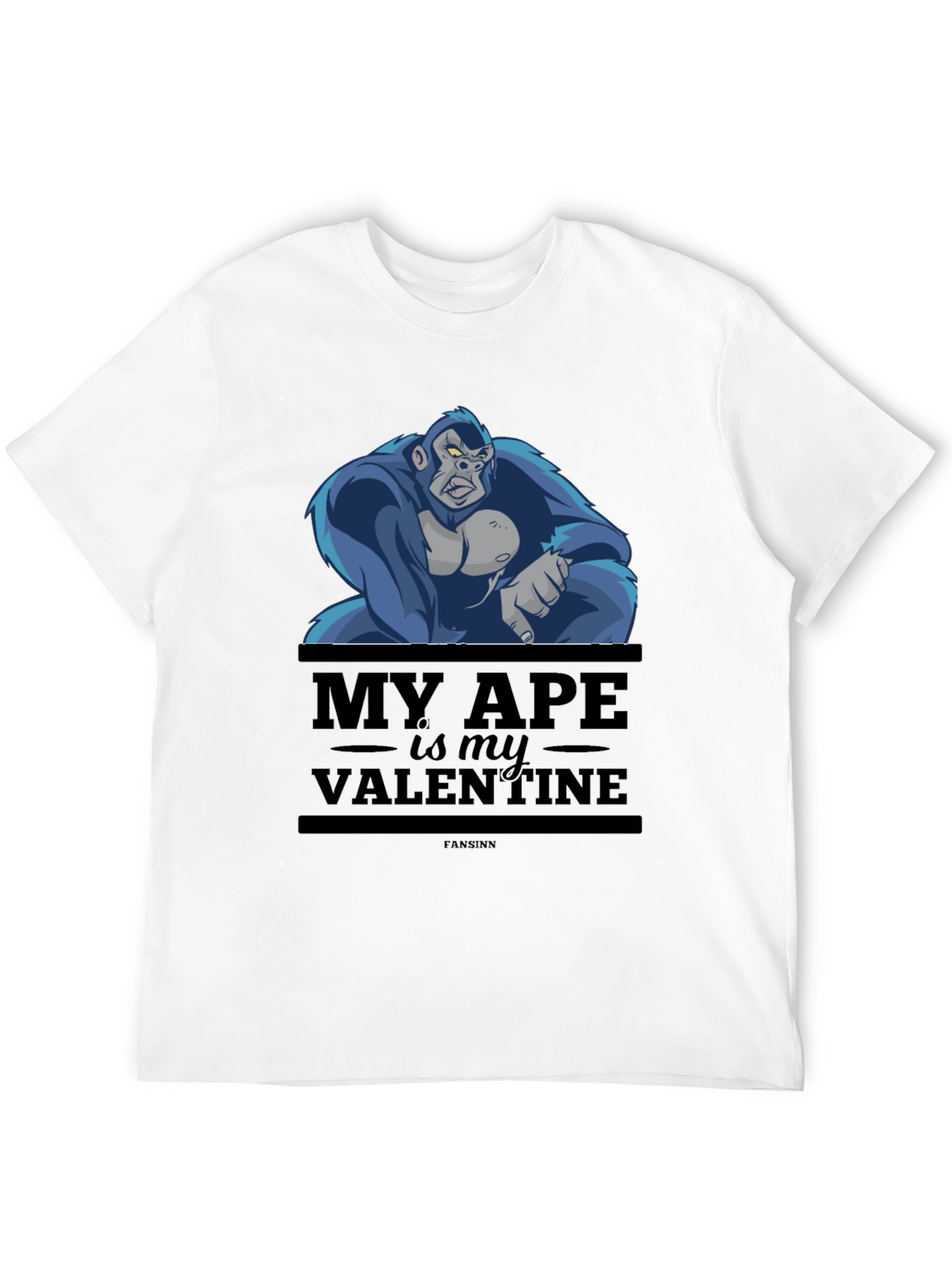 My Ape is My Valentine T-Shirt - Black