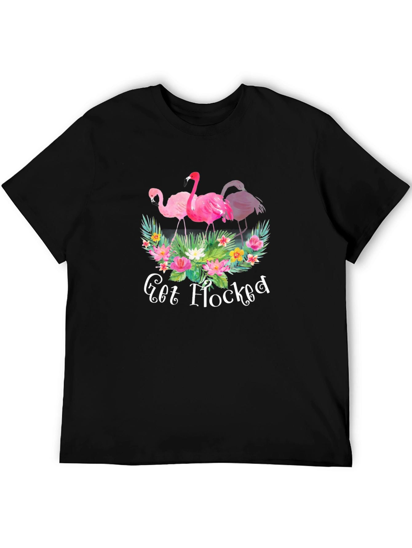 Get Flocked Flamingo Graphic T-Shirt